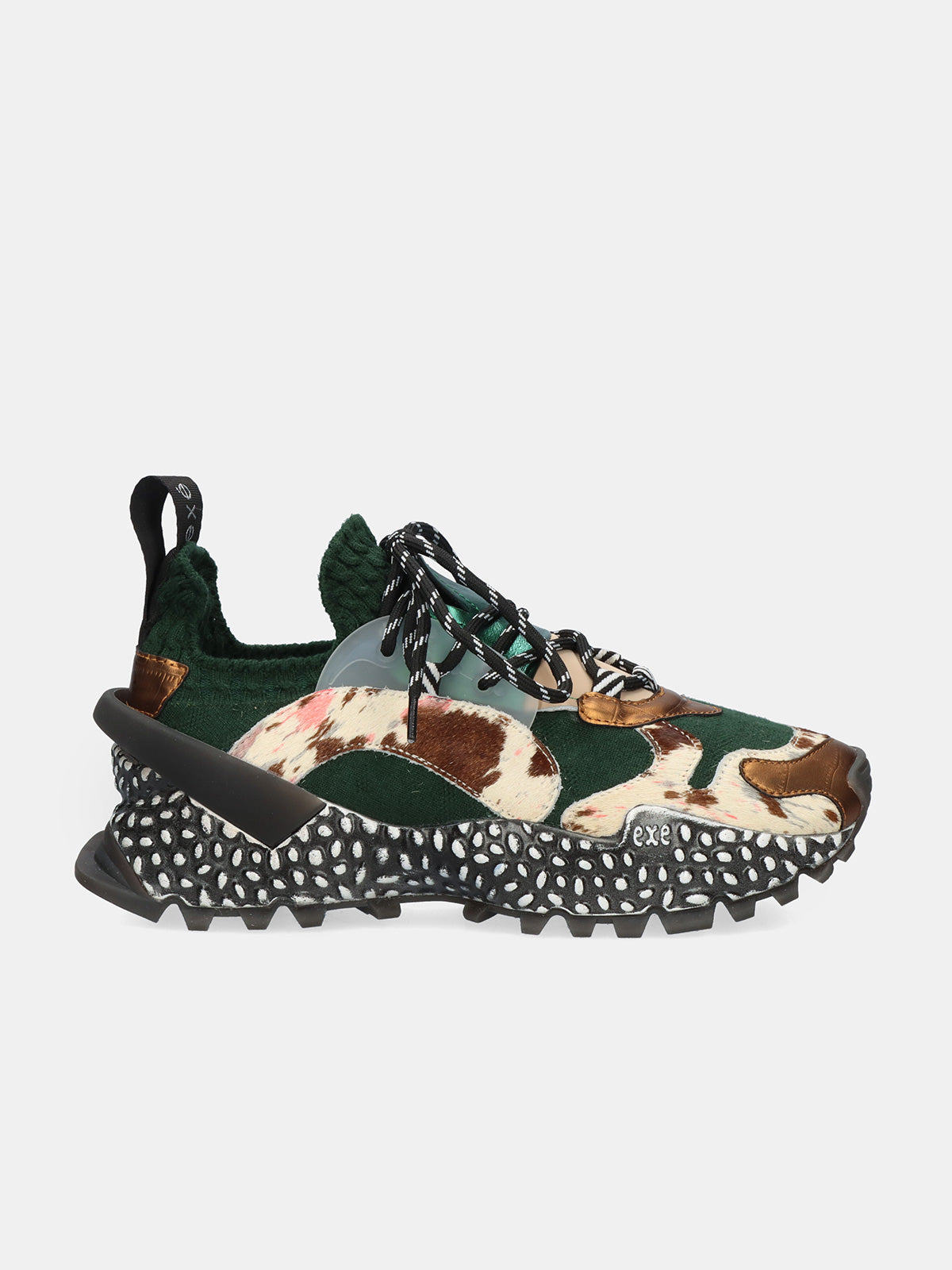 SNEAKERS EXÉ 999-20 CUIR BRONZE VERT – Exé Shoes