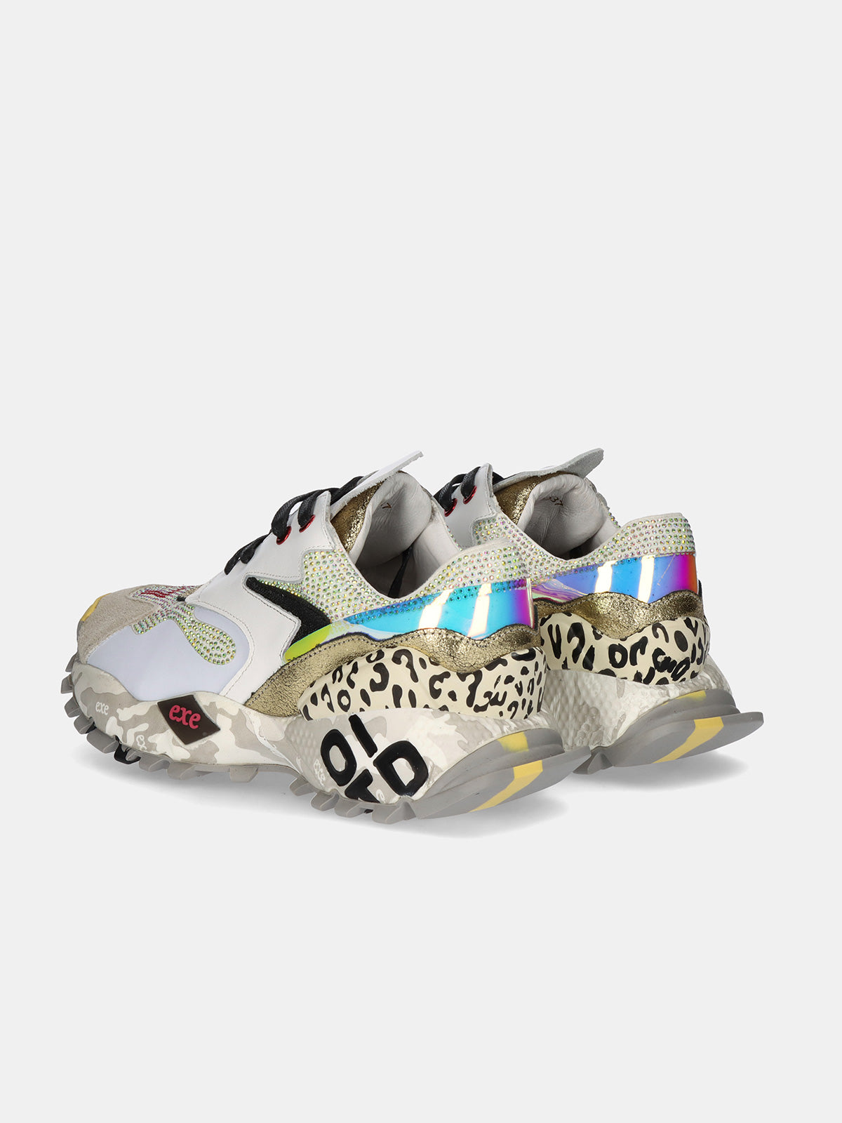 0129-10 LEATHER WHITE