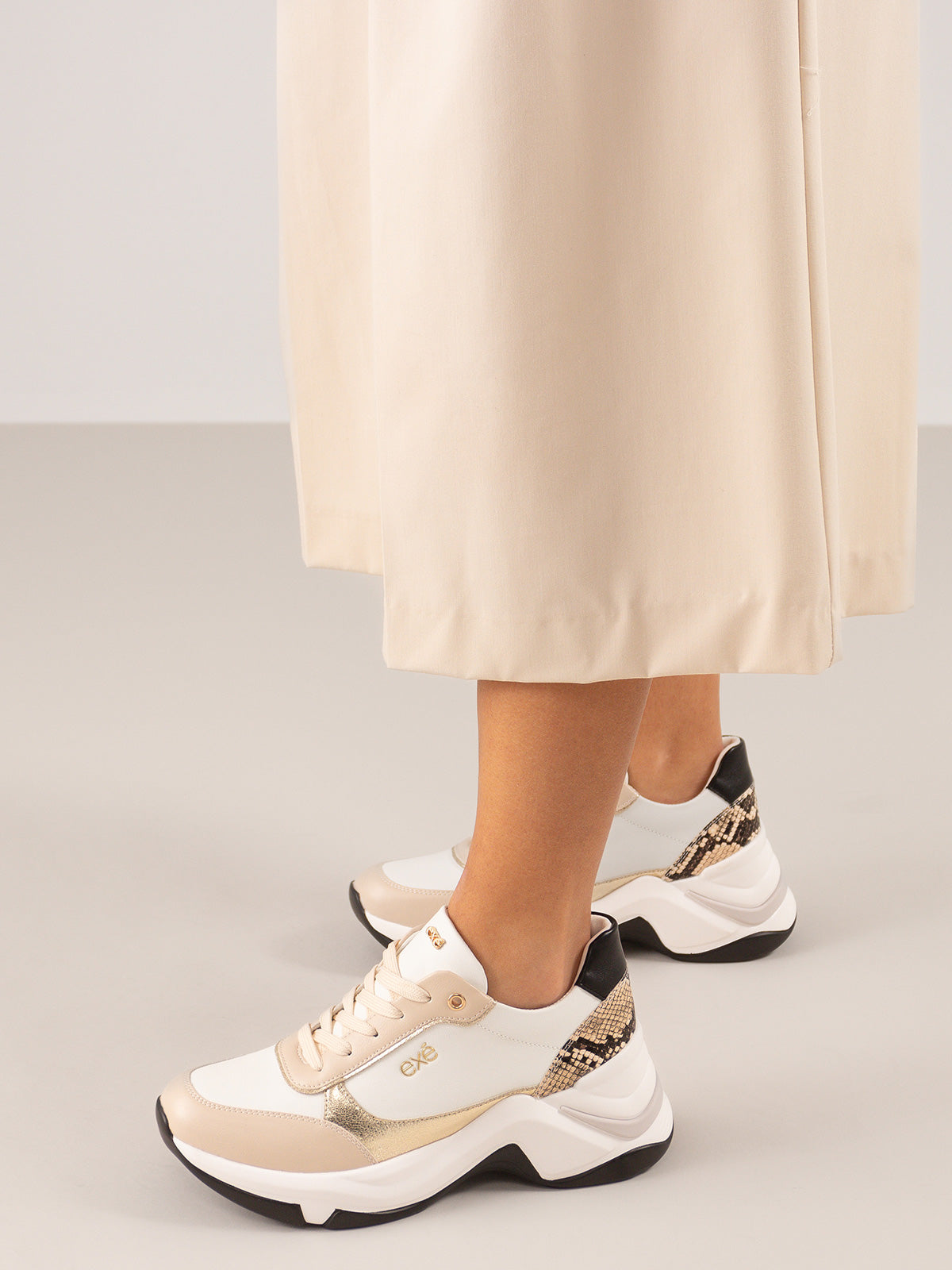 106-41EX12 PU BEIGE WHITE