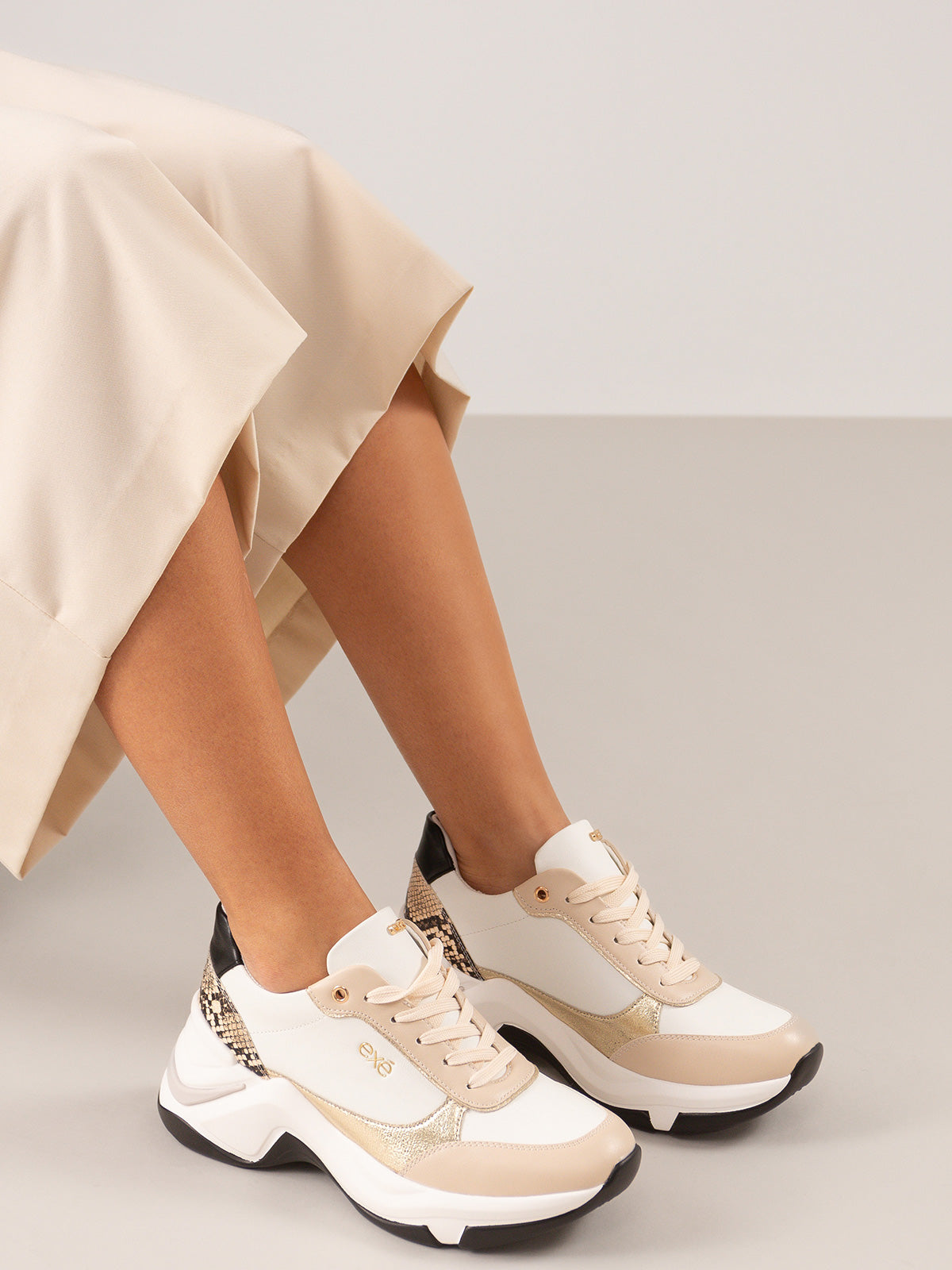 106-41EX12 PU BEIGE WHITE