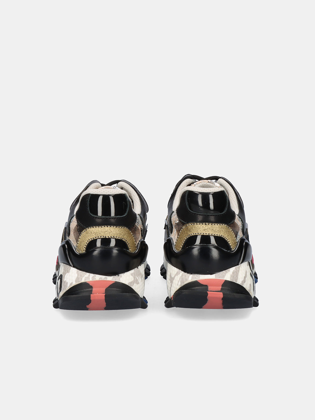 134-10 LEATHER GREY BLACK