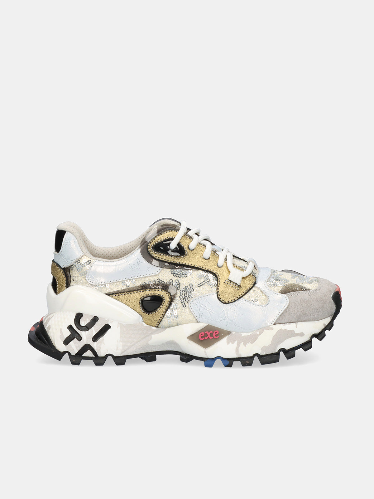 134-10 LEATHER GREY SILVER