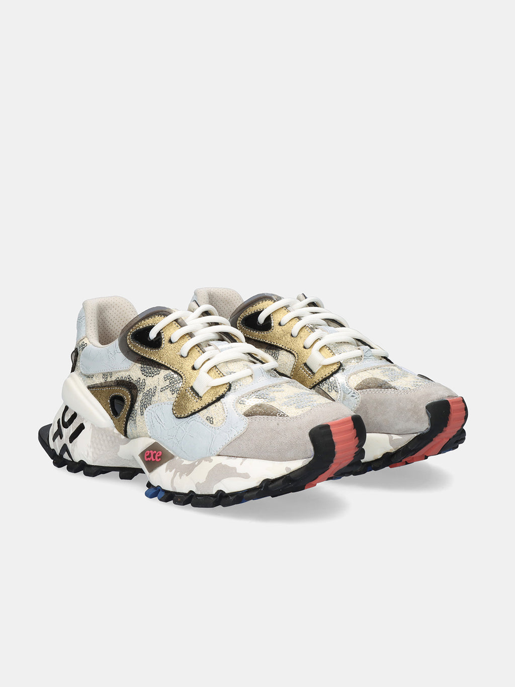 134-10 LEATHER GREY SILVER