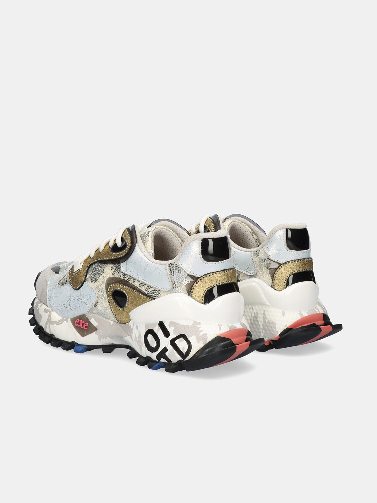 134-10 LEATHER GREY SILVER