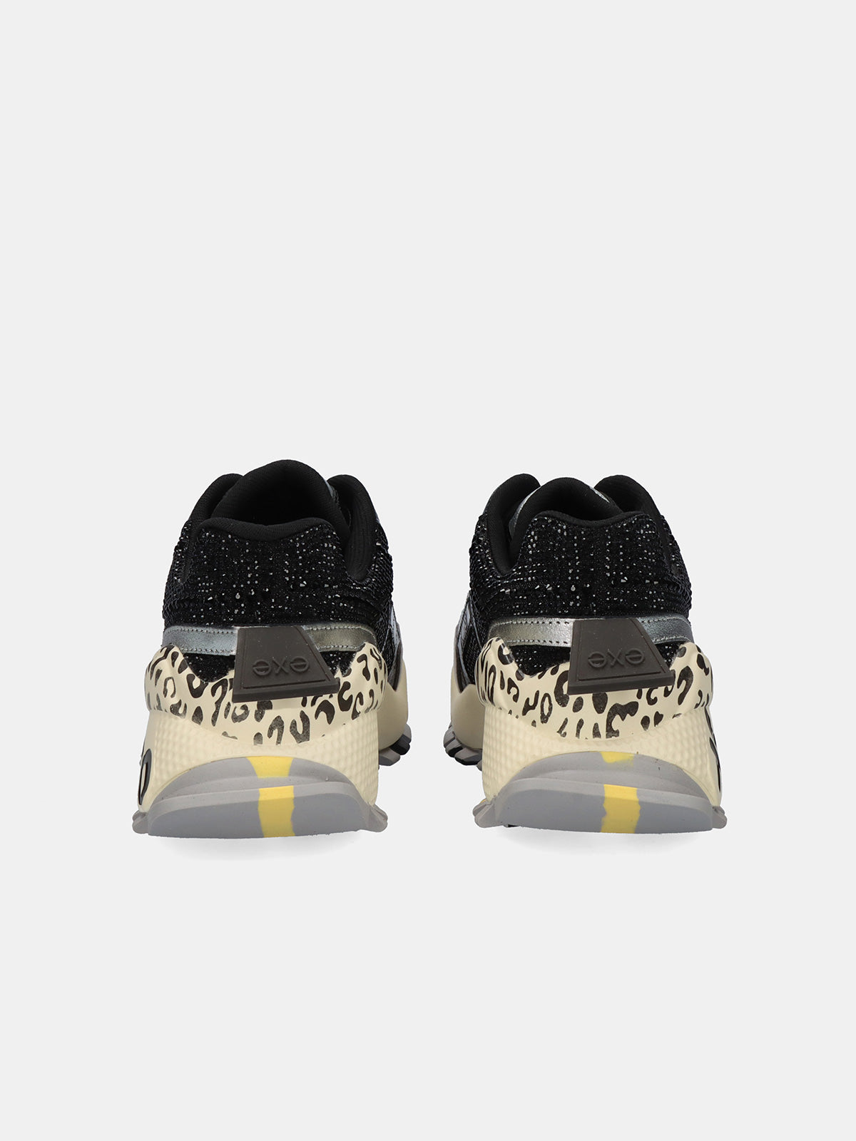 134-115 LEATHER GREY BLACK