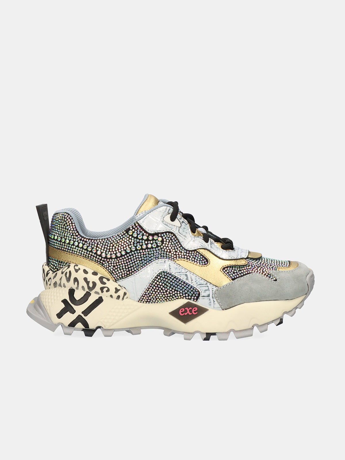 134-115 LEATHER WHITE GOLD