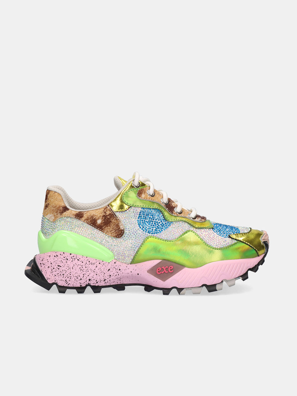 134-18 LEATHER GOLD SILVER