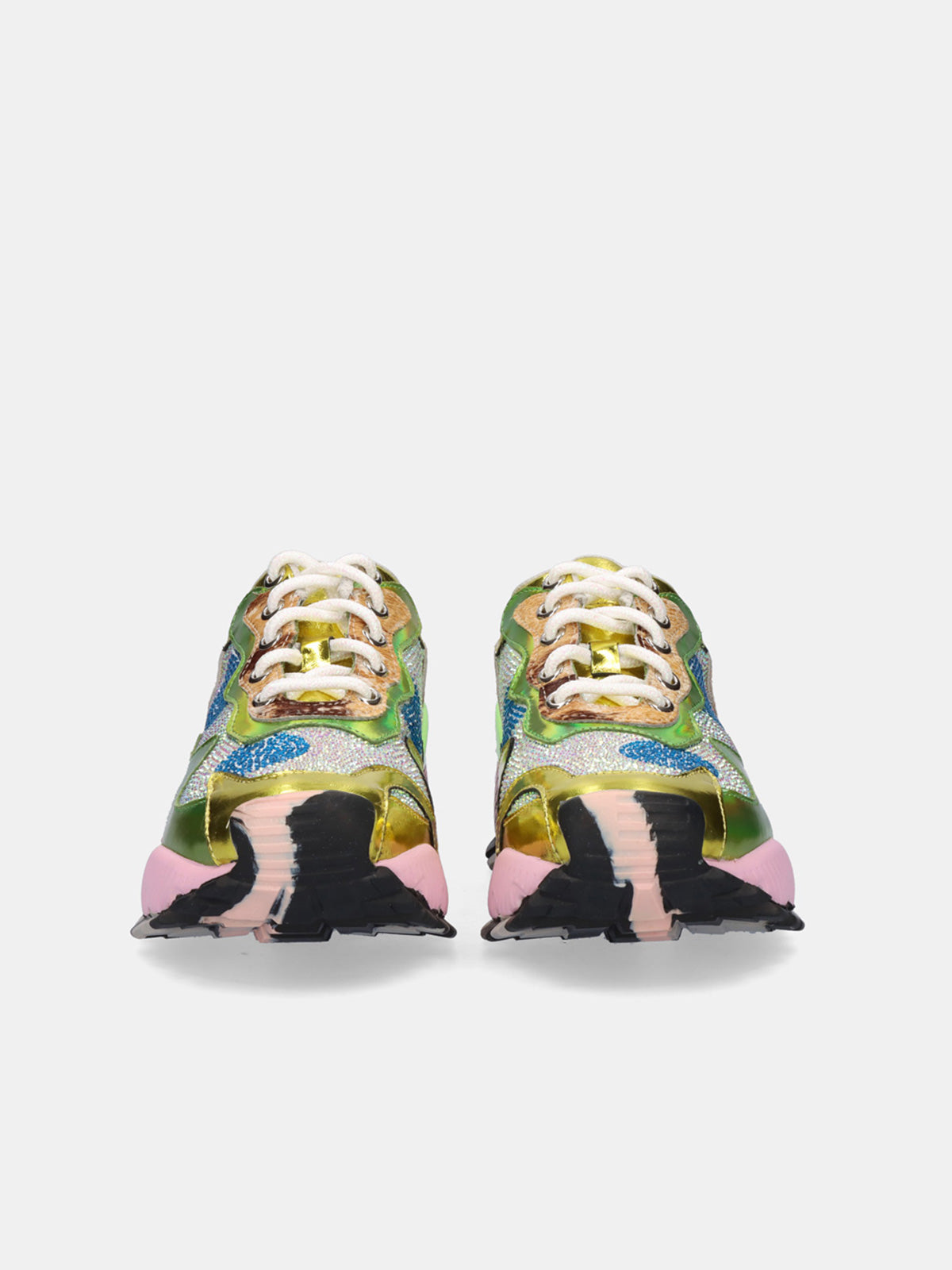 134-18 LEATHER GOLD SILV