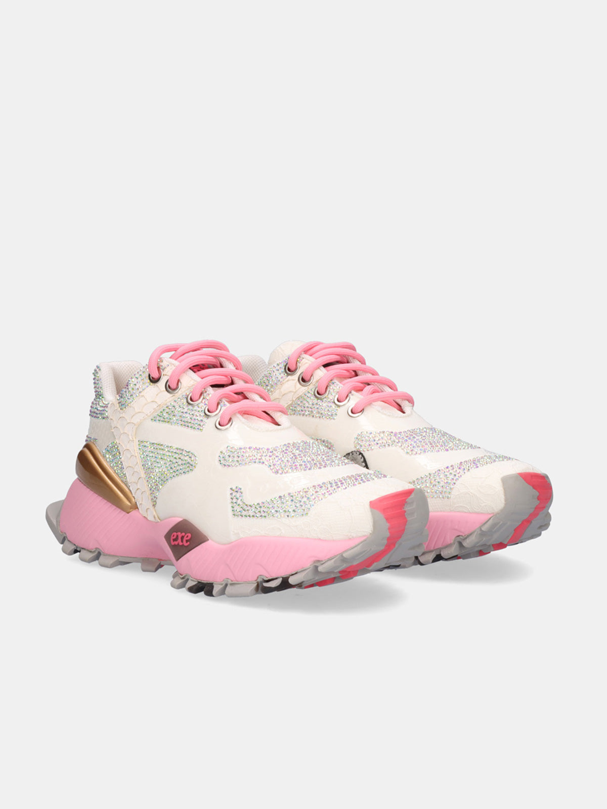 134-20 LEATHER WHITE PINK