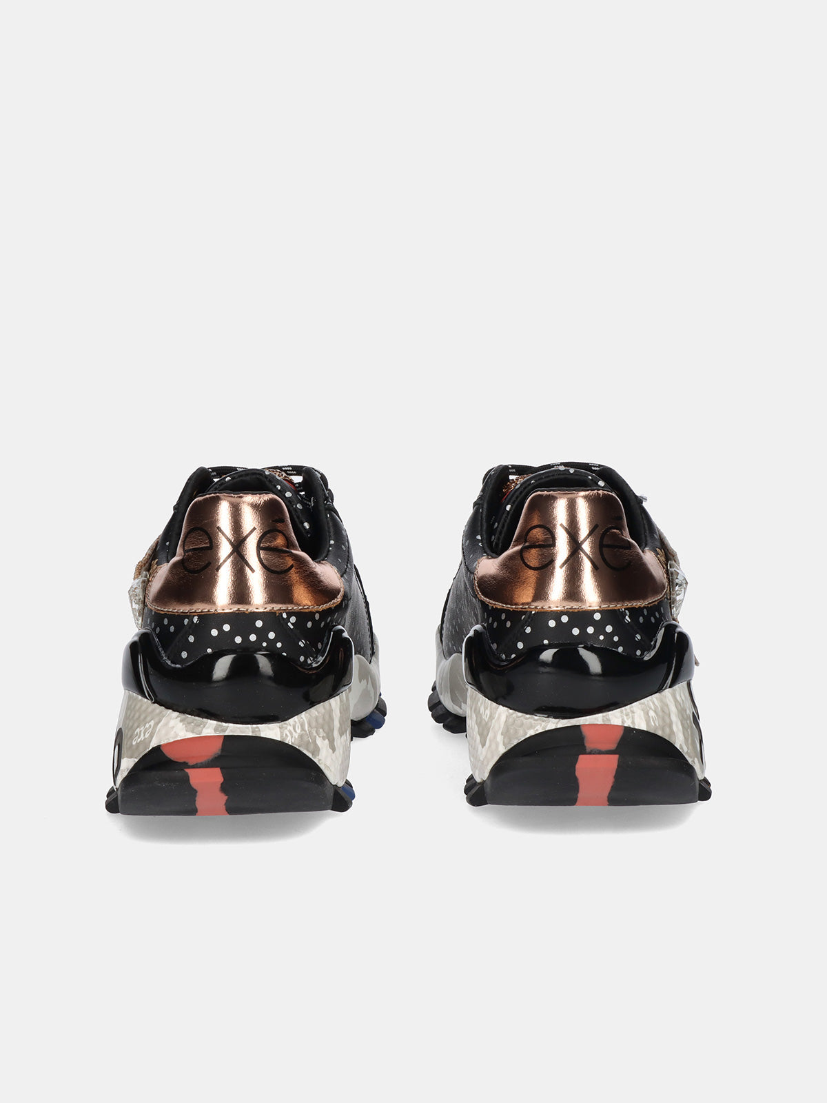 134-211 LEATHER BLACK CHAMPAGNE