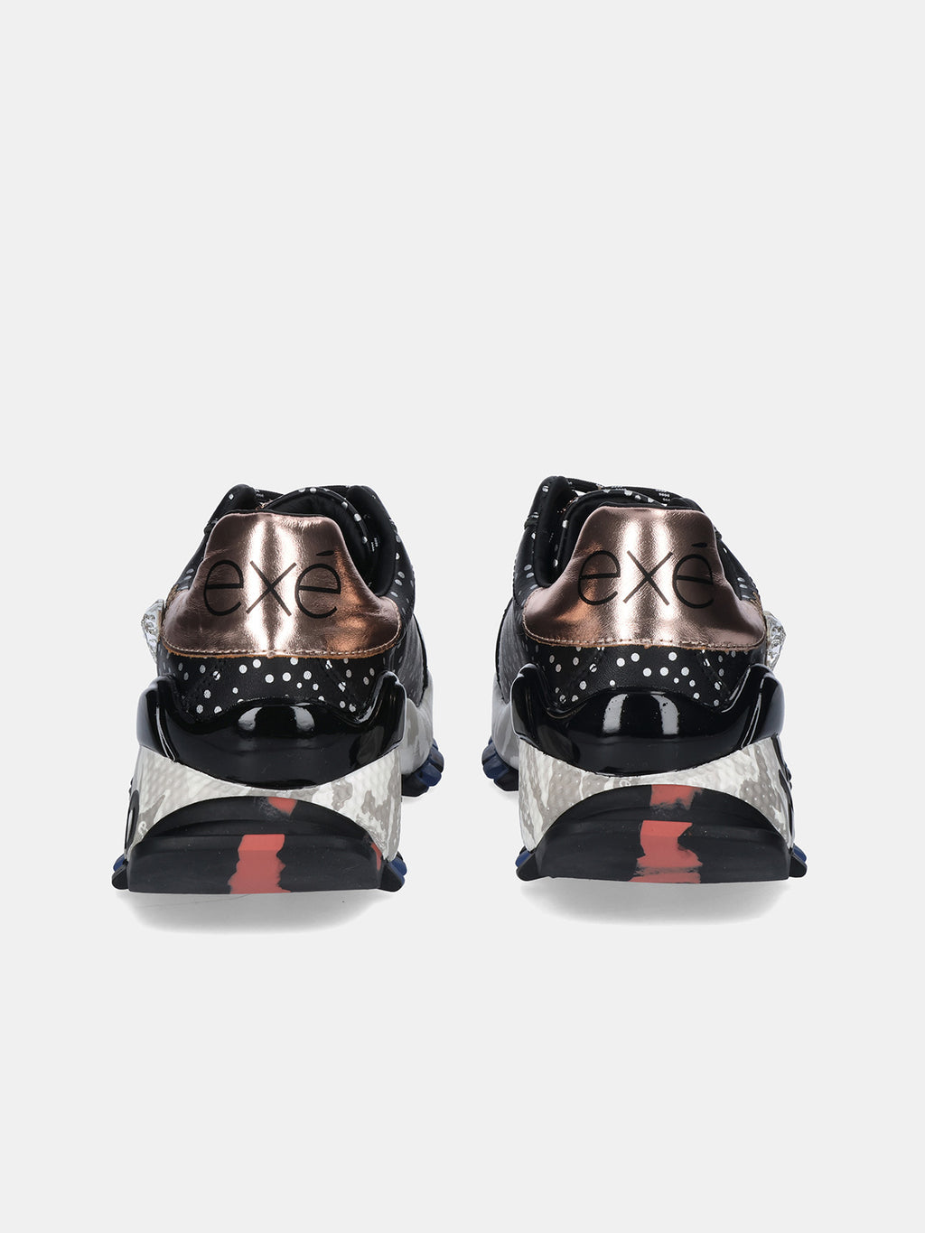 134-211B LEATHER BLACK CHAMPAGNE