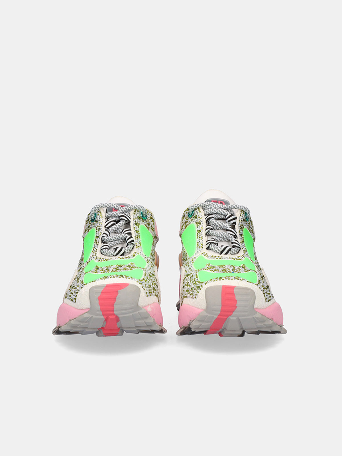 134-23 LEATHER GREEN PINK