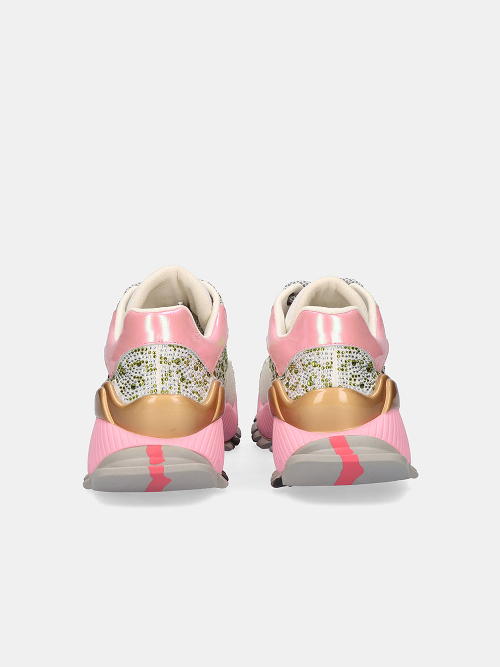 134-23 LEATHER GREEN PINK