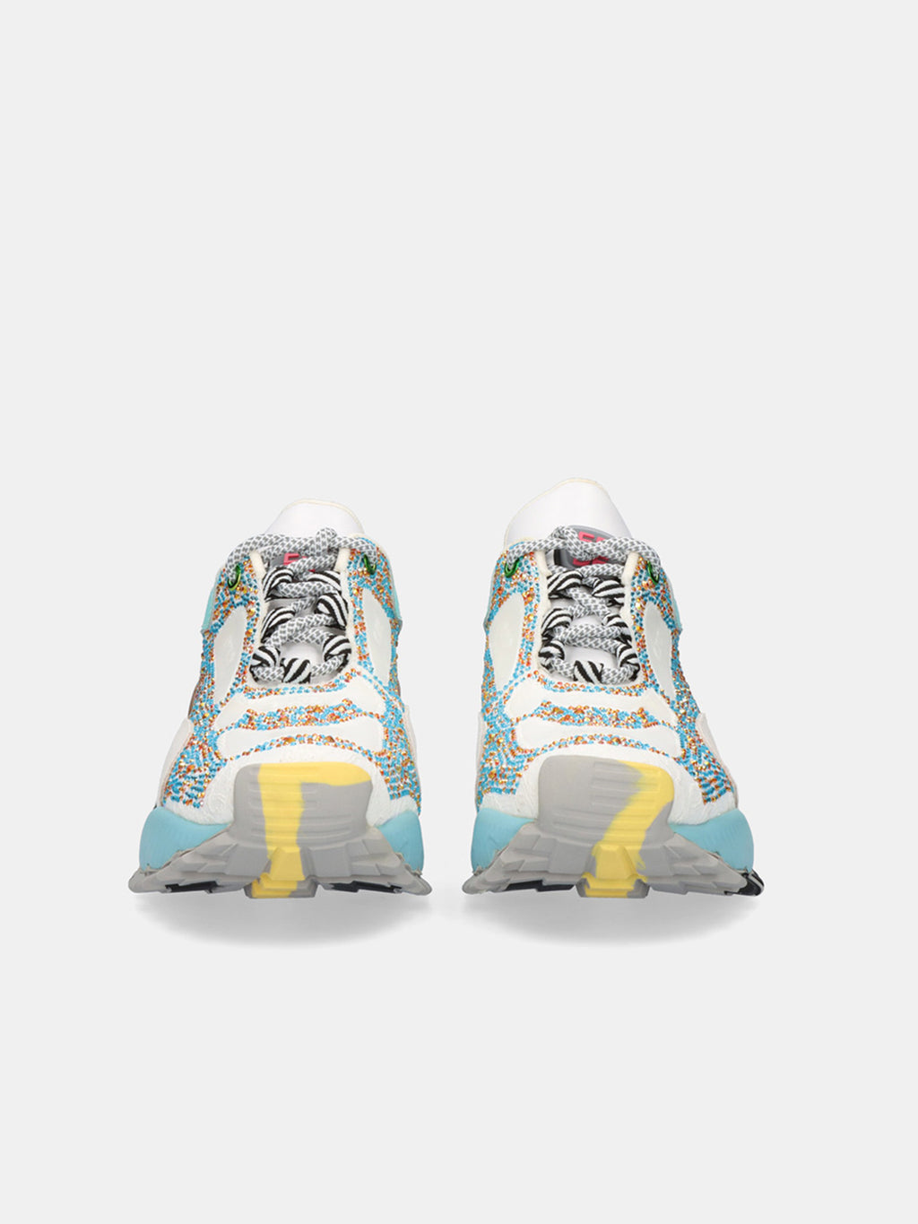 134-23 LEATHER WHITE BLUE