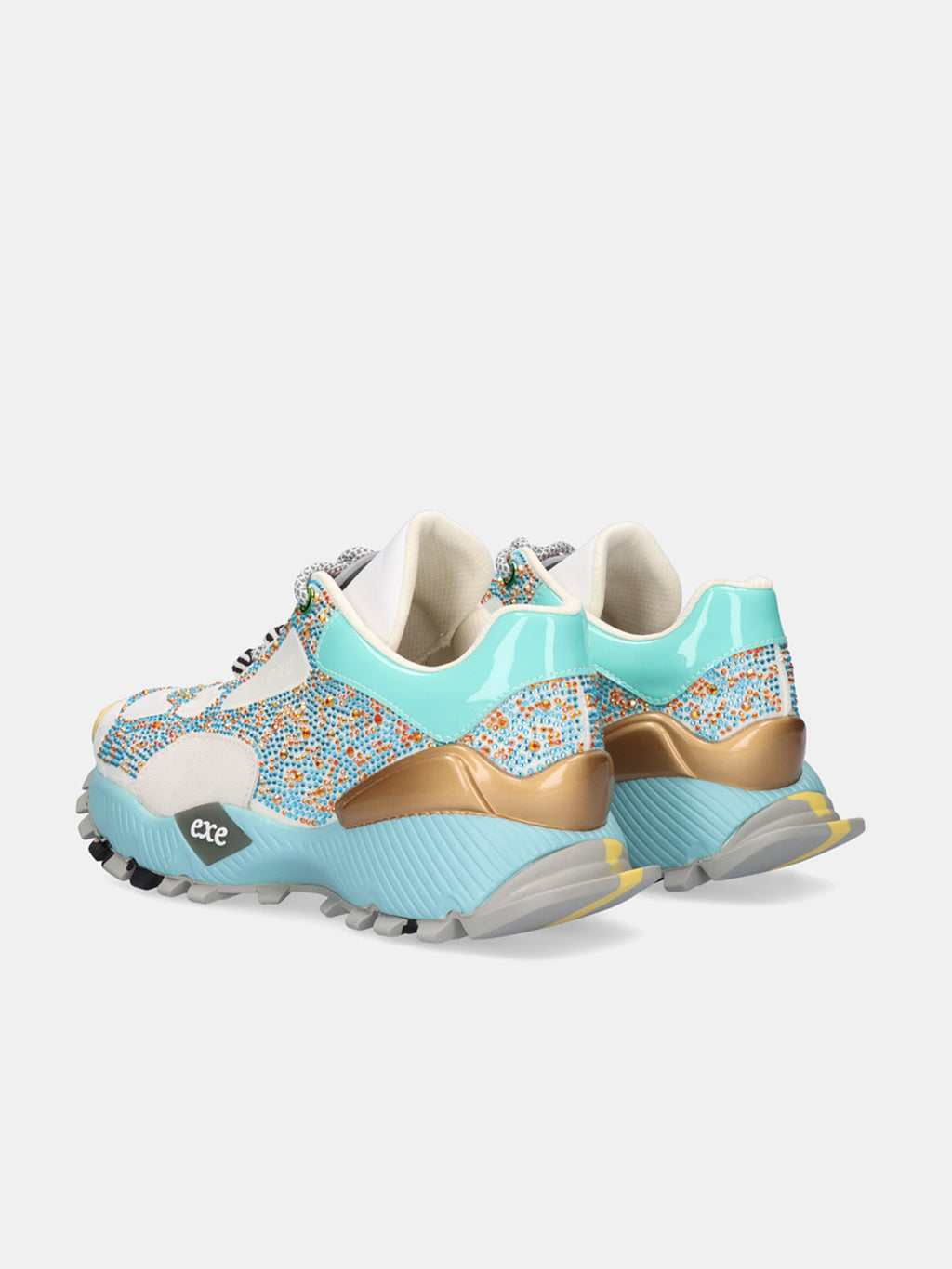 134-23 LEATHER WHITE BLUE