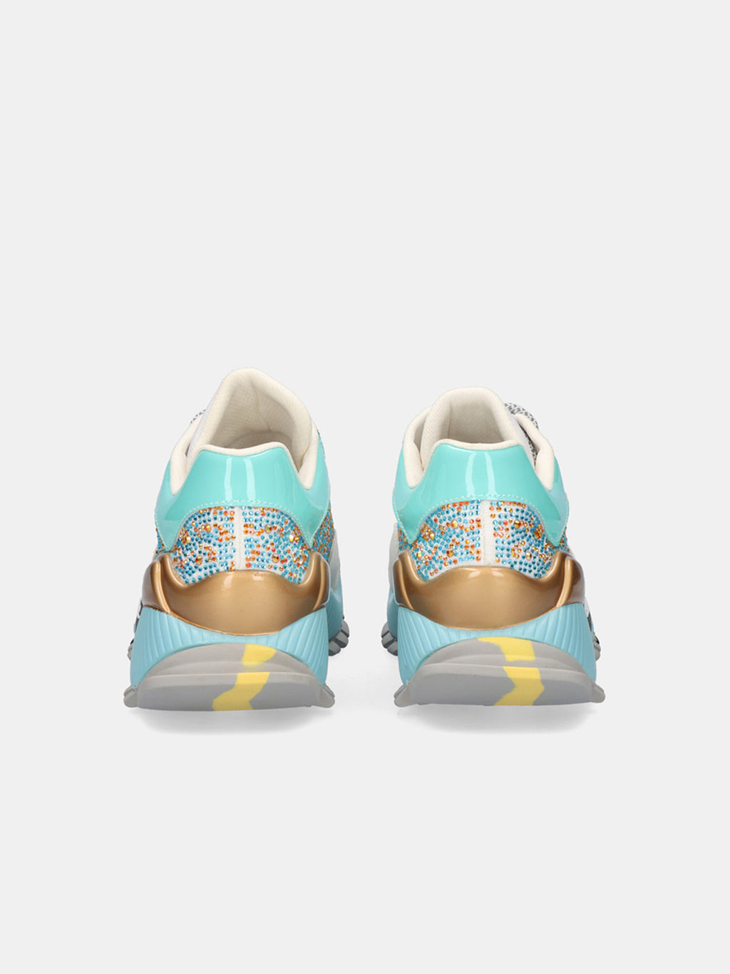 134-23 LEATHER WHITE BLUE