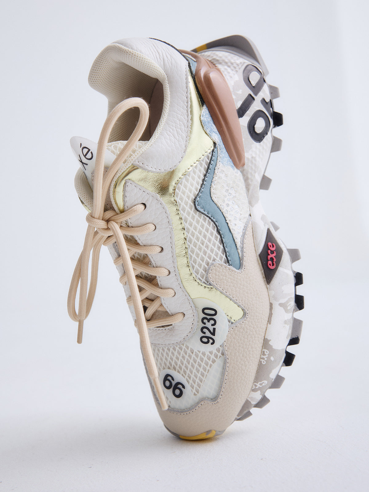 134-28 LEATHER BEIGE GOLD