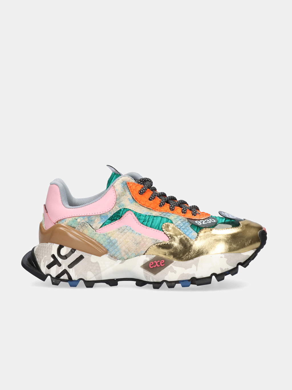 134-28M LEATHER GOLD GREEN