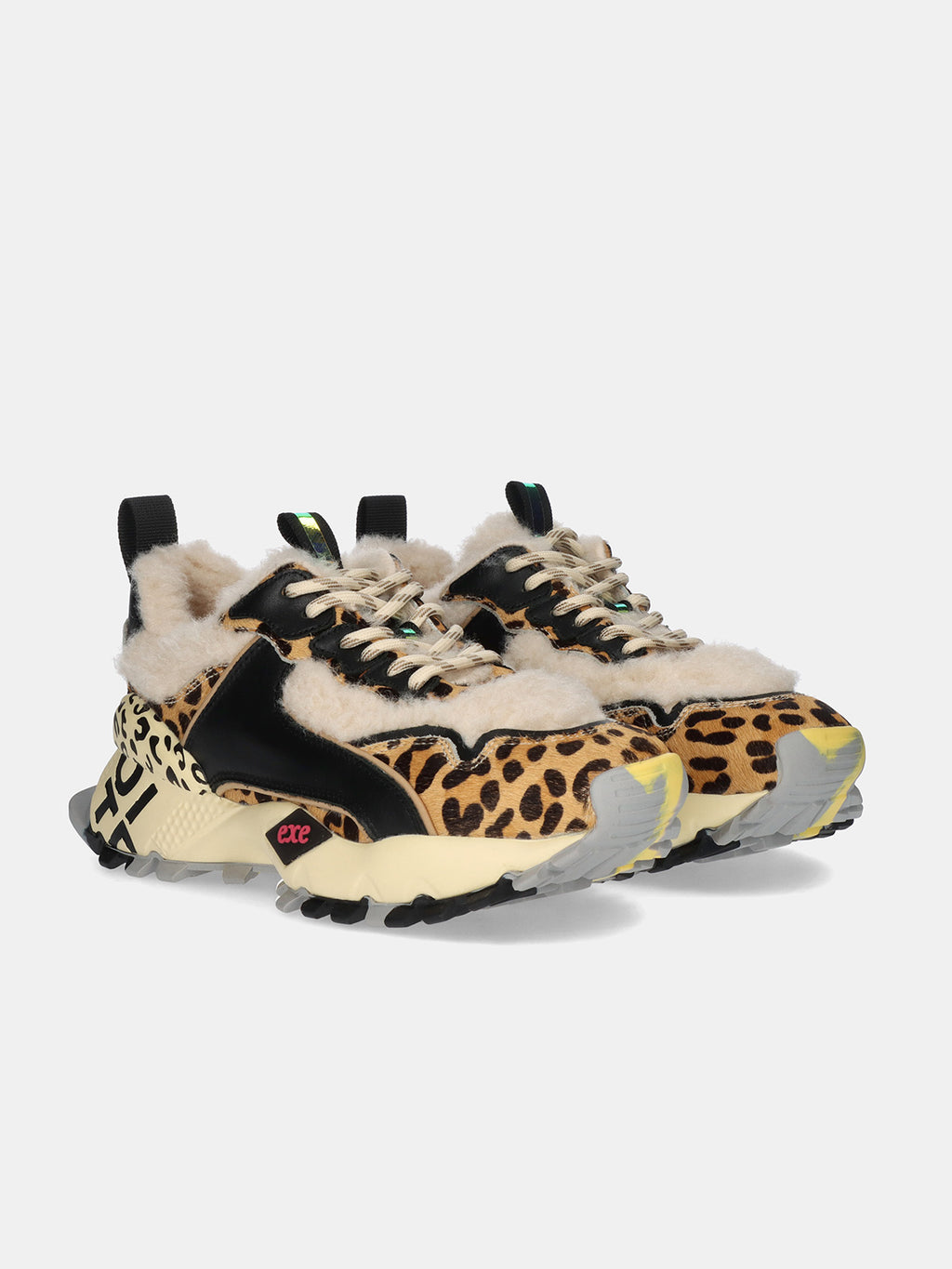 134-31 FUR LEOPARD BLACK