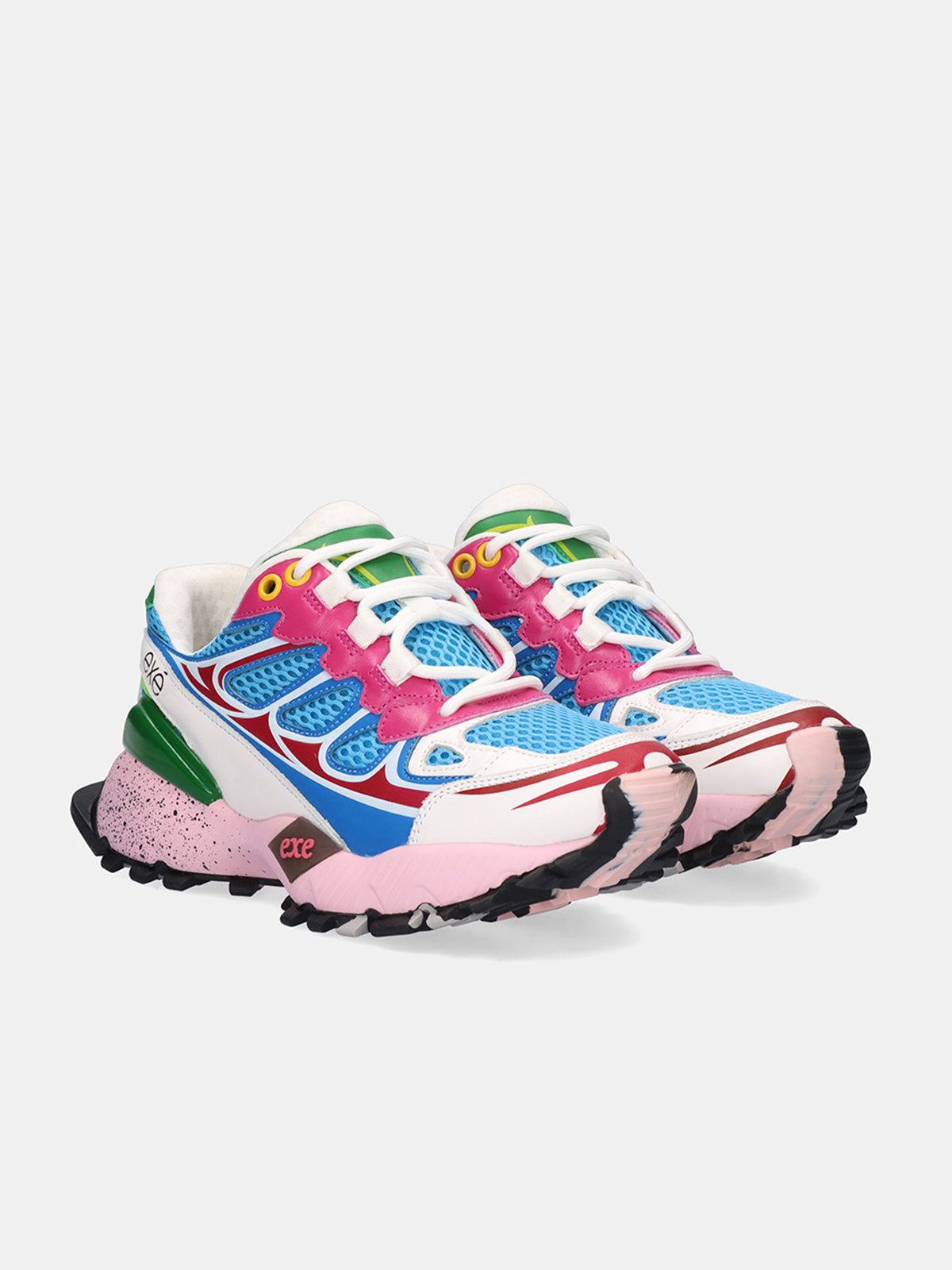 134-33 LEATHER BLUE FUXIA