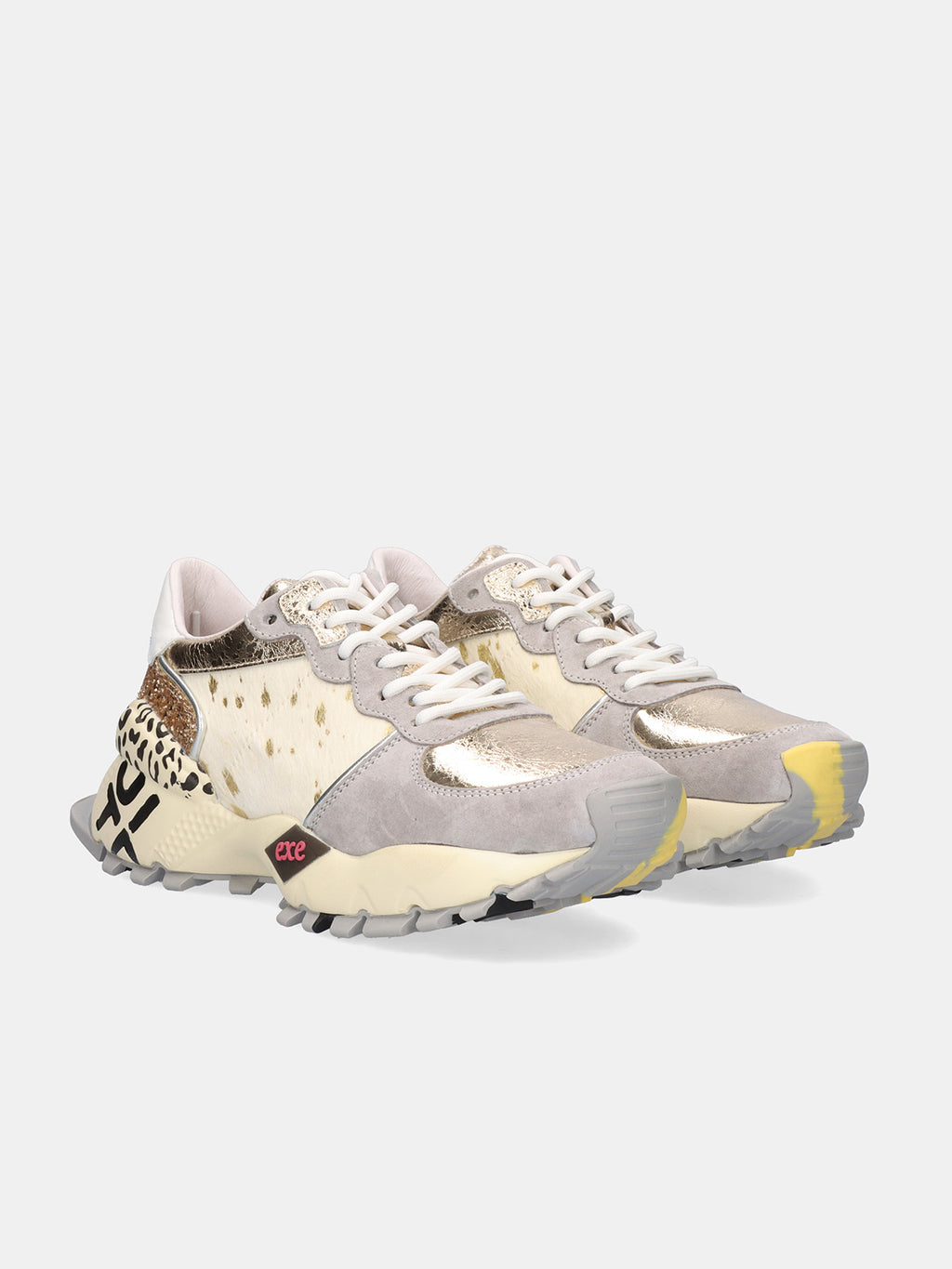 134-35 LEATHER GREY GOLD