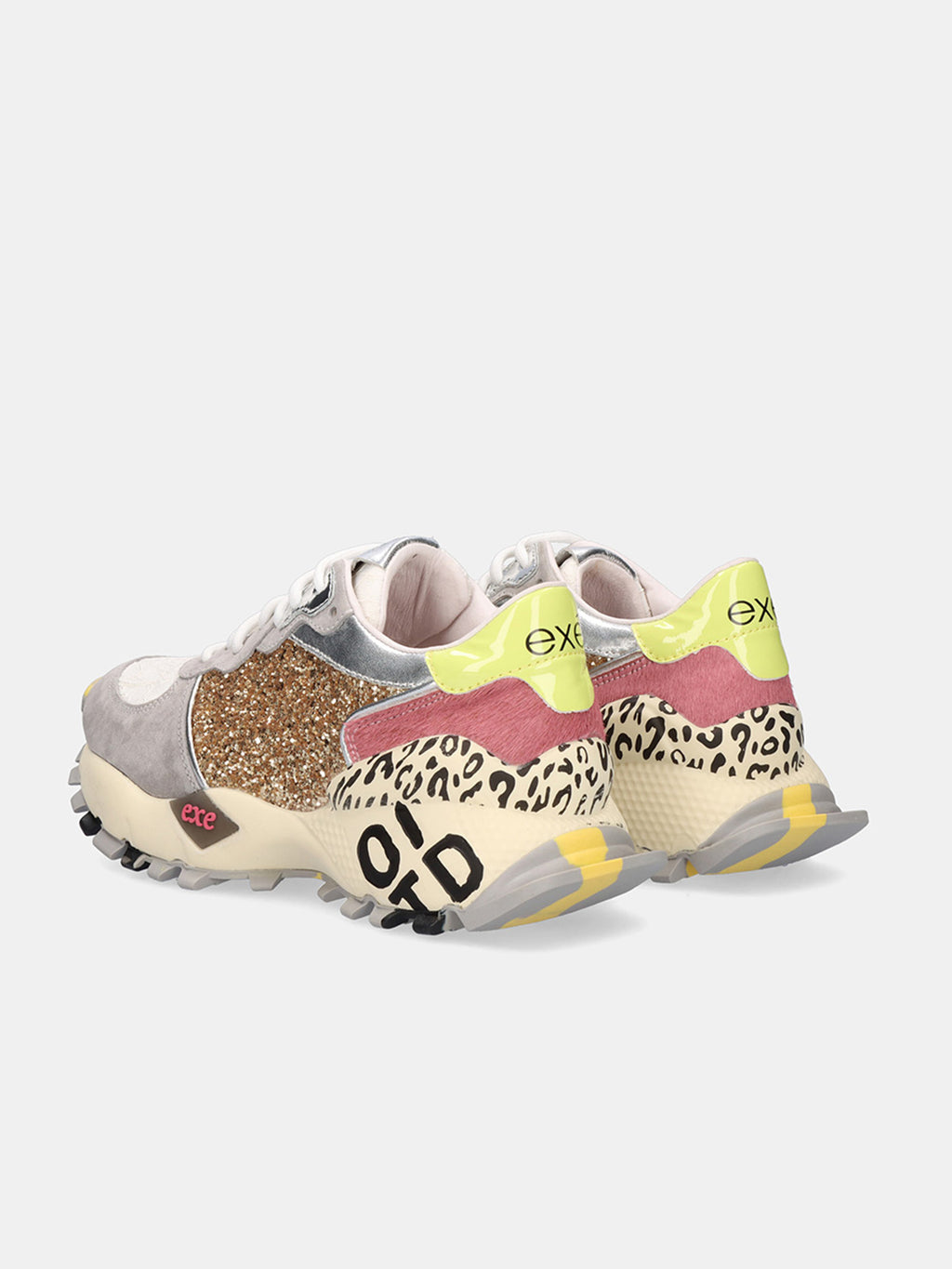 134-350 LEATHER GREY GOLD