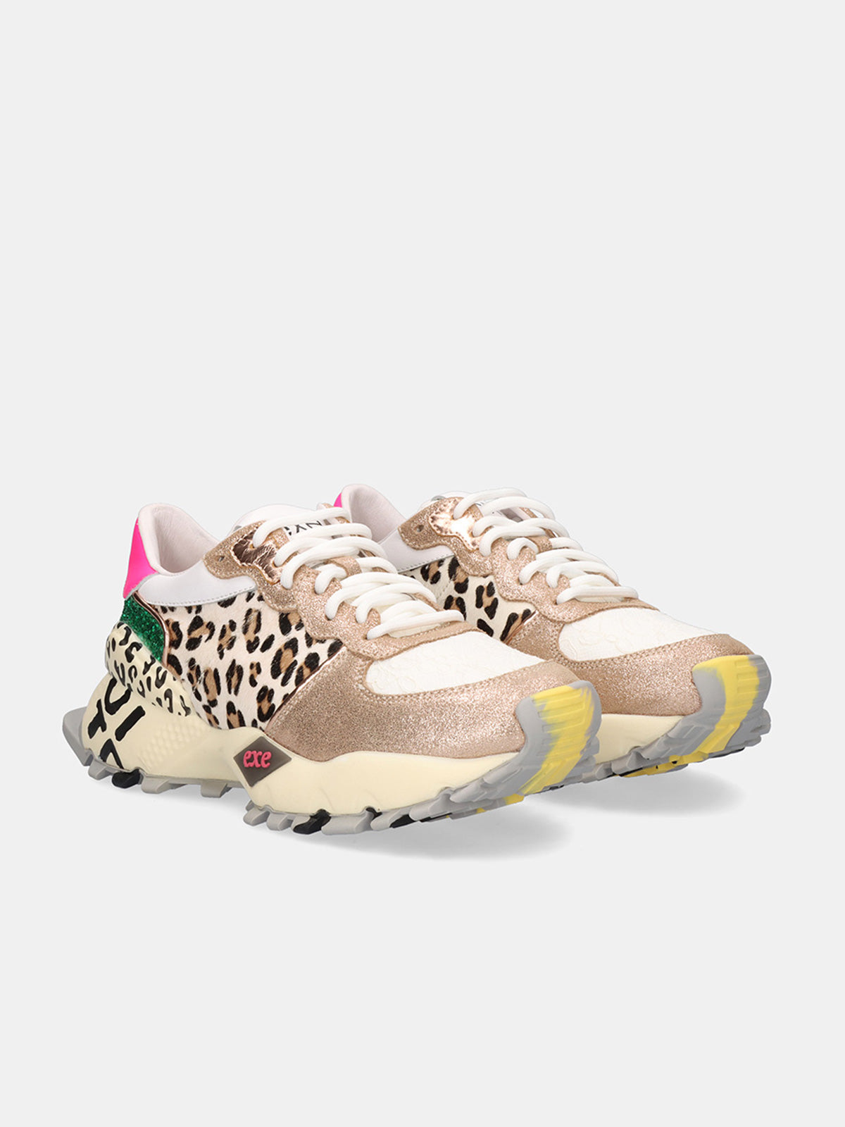 134-350 LEOPARD CHAMPAGNE