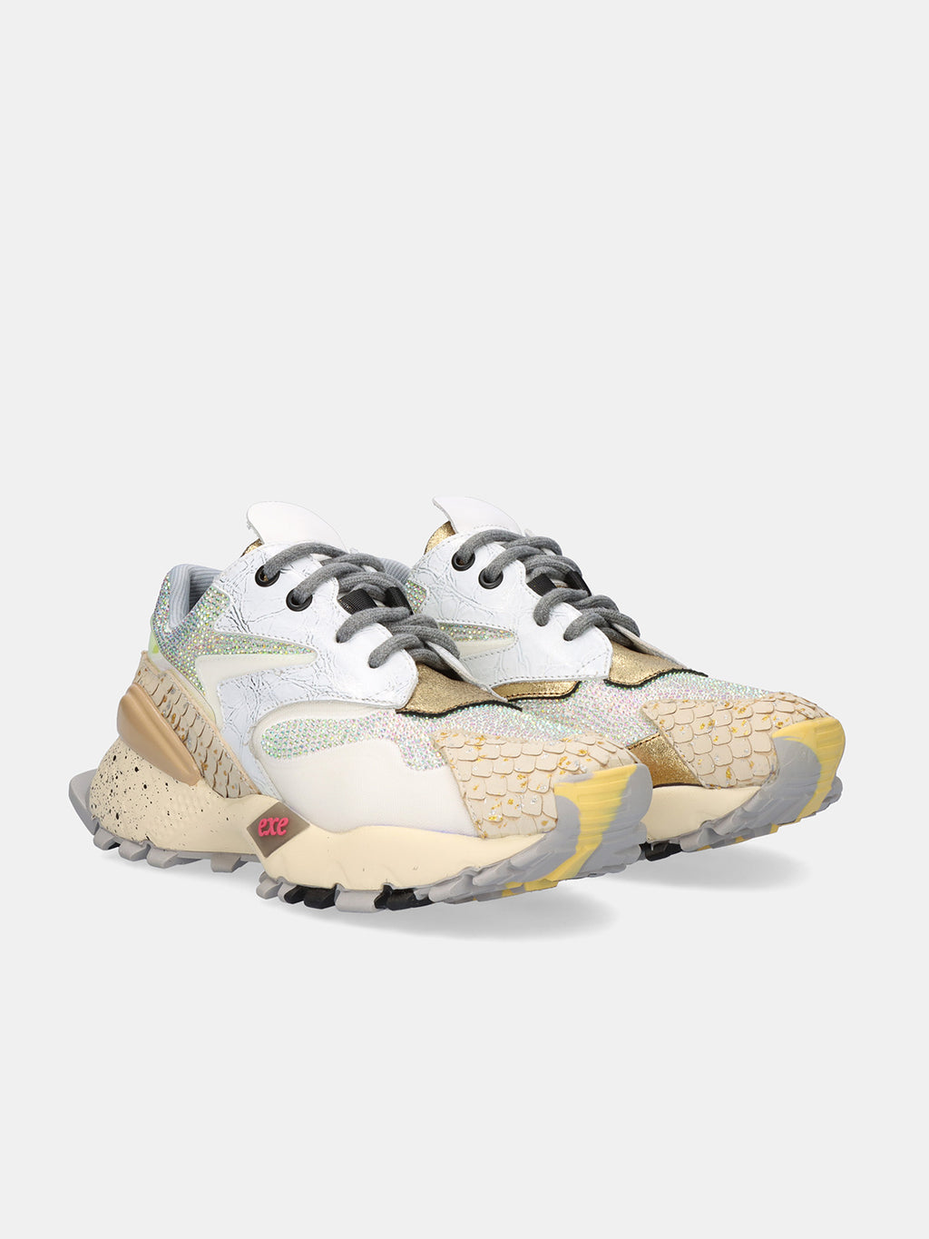 134-8 LEATHER OFFWHITE