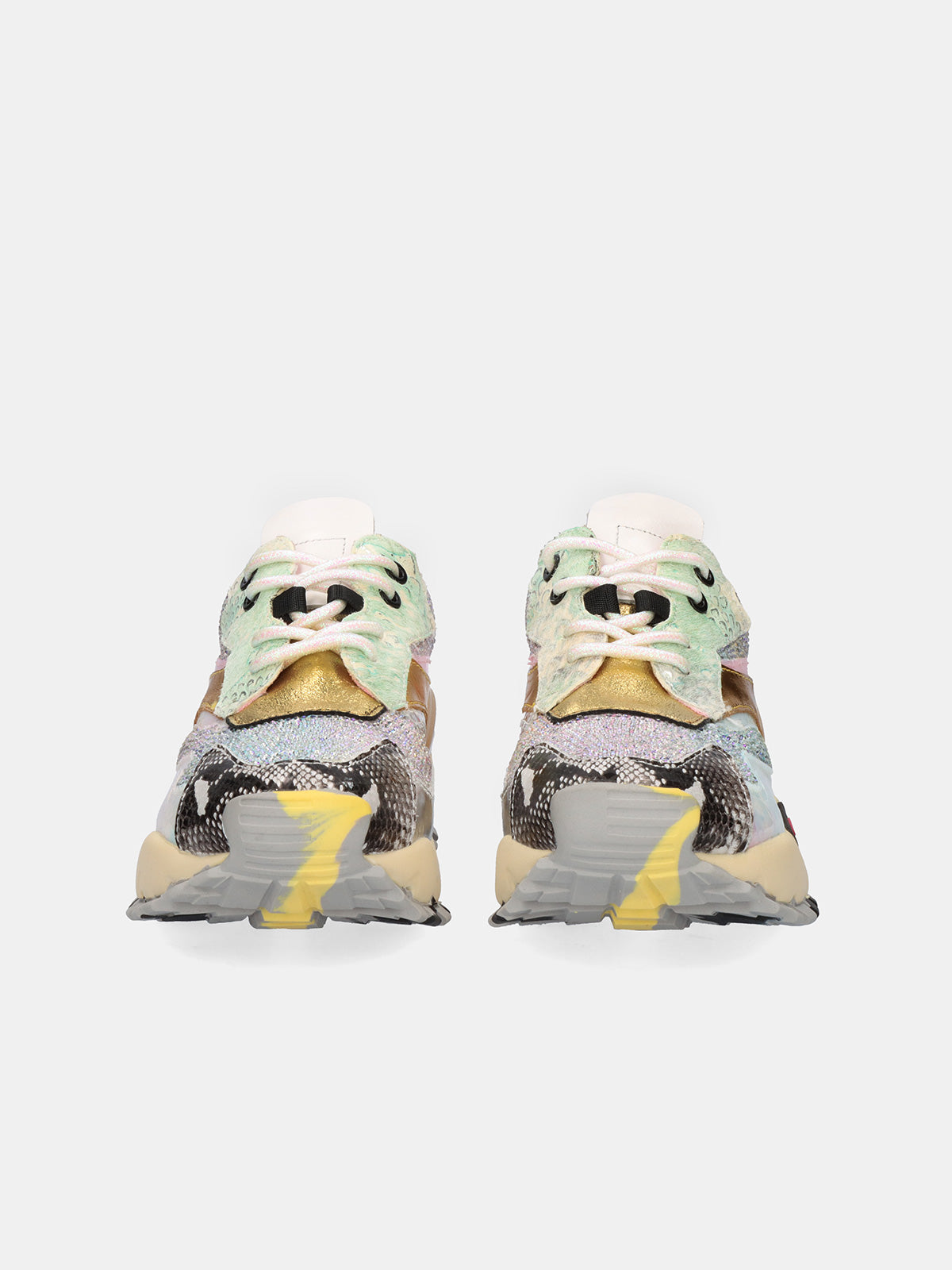 134-8 LEATHER WHITE GOLD