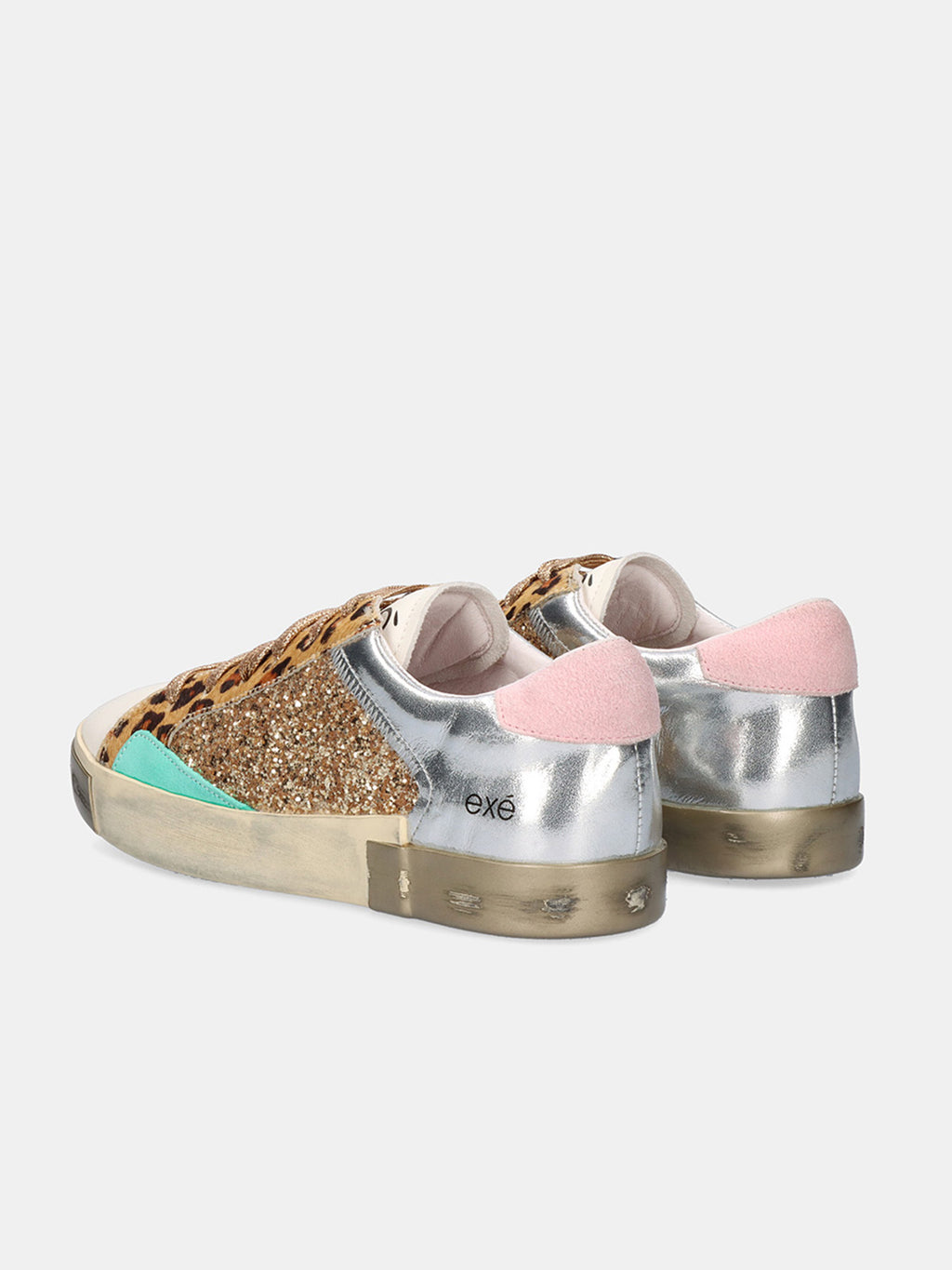 1864-2 LEATHER WHITE SILVER