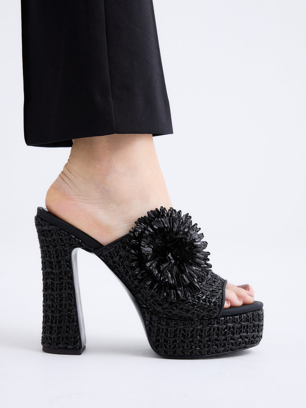 2640-01 RAFFIA BLACK