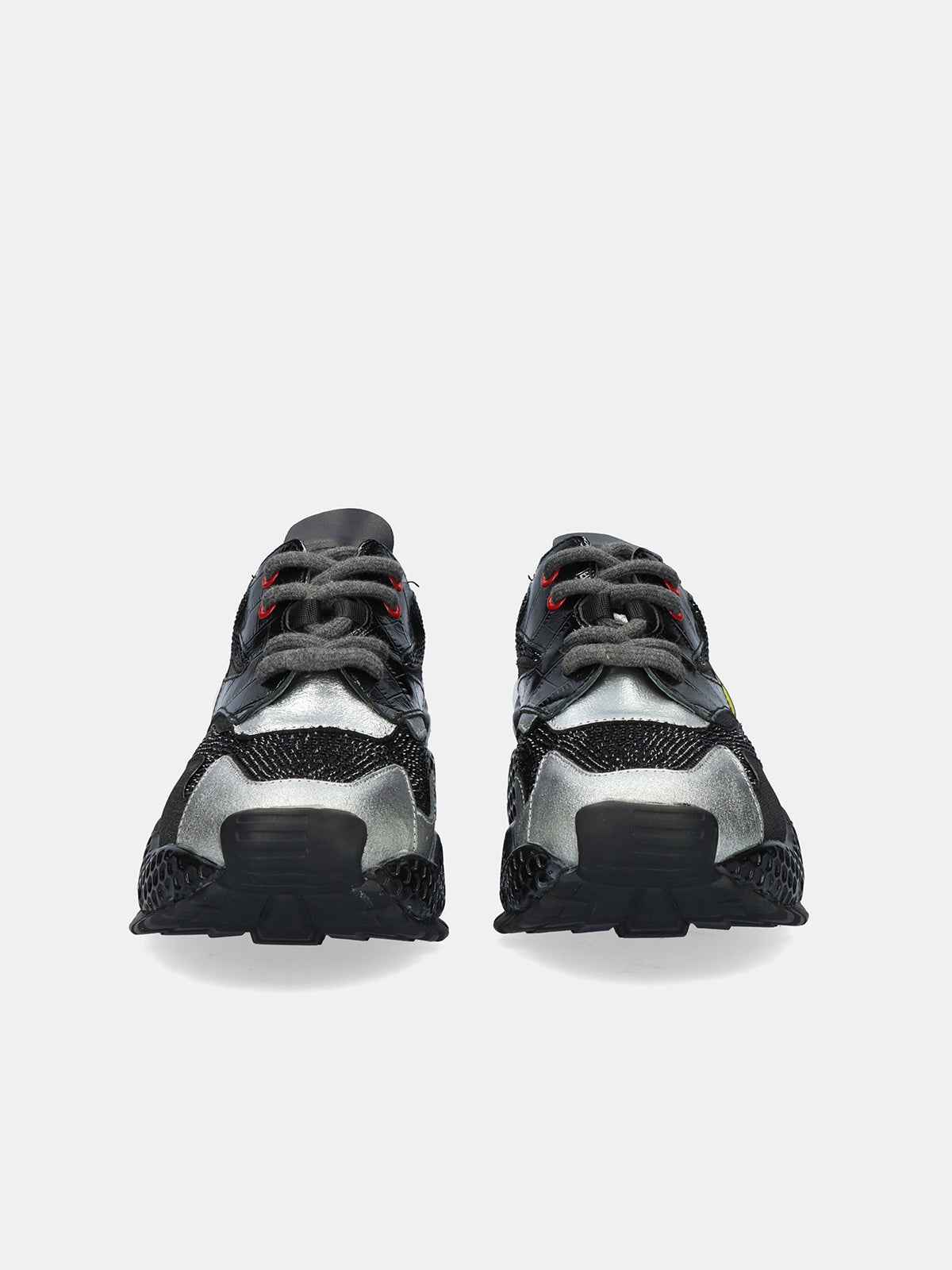 3020-8 LEATHER BLACK SILVER