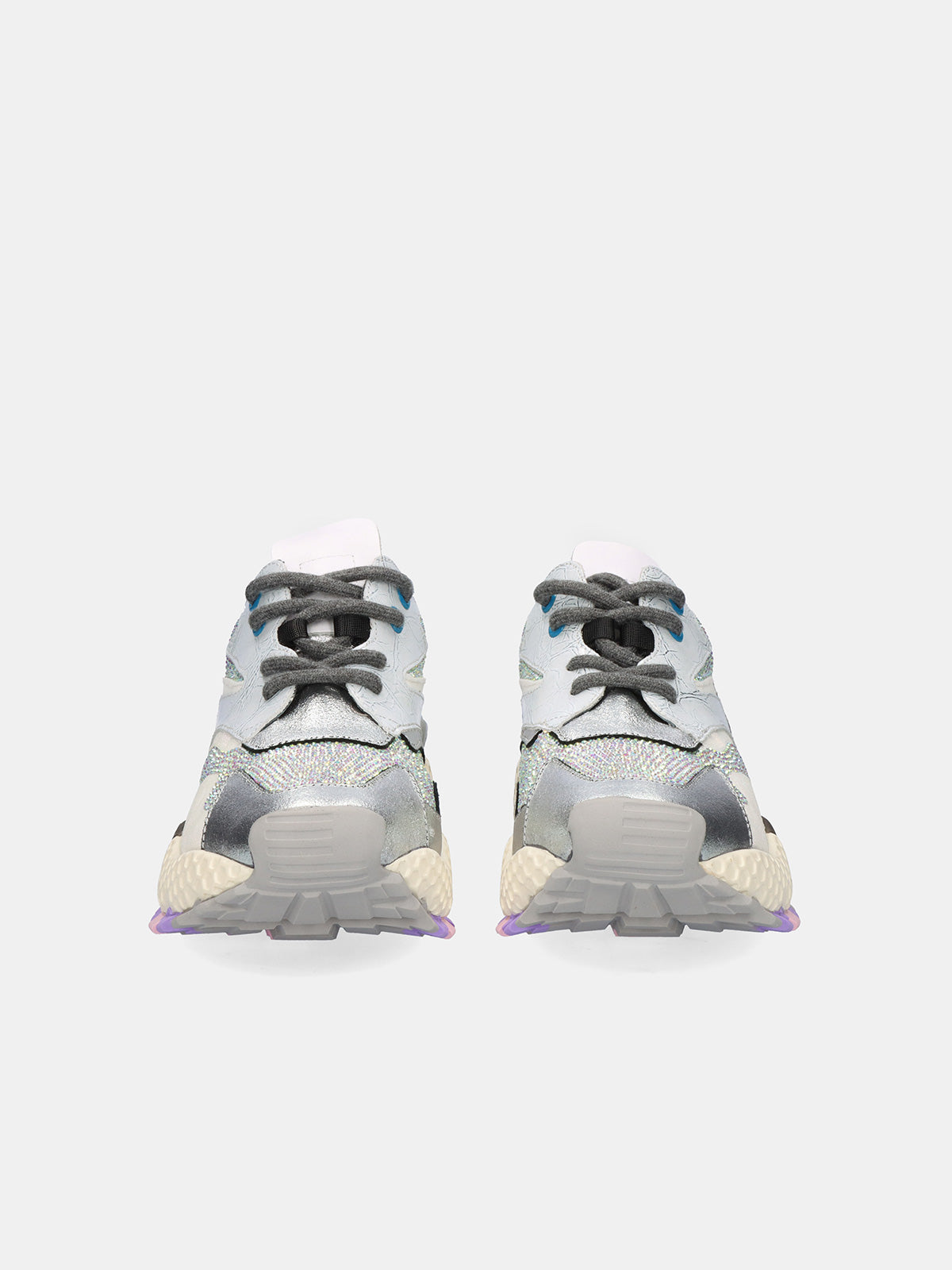 3020-8A LEATHER SILVER WHITE