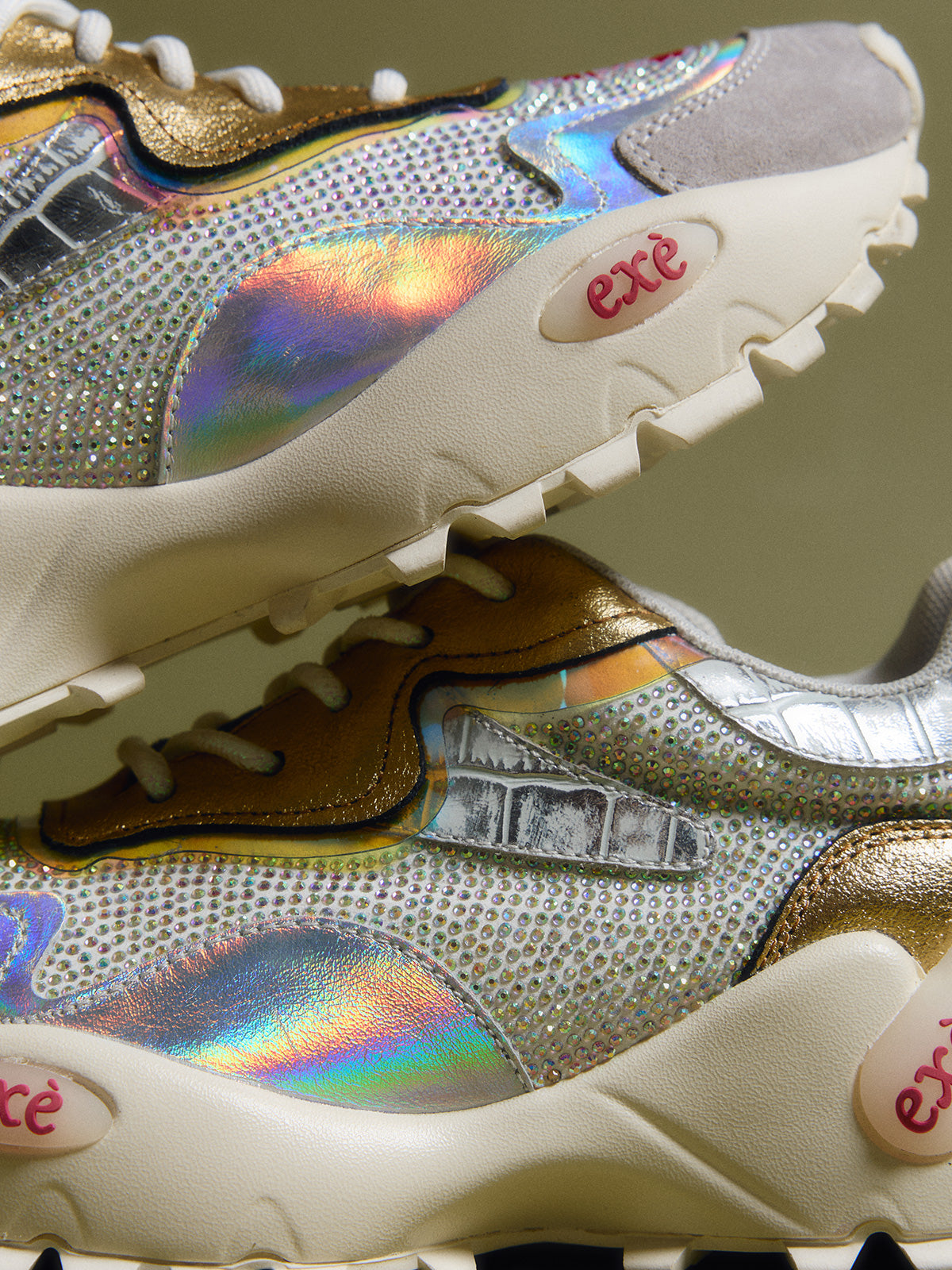 4032-1A LEATHER SILVER GOLD