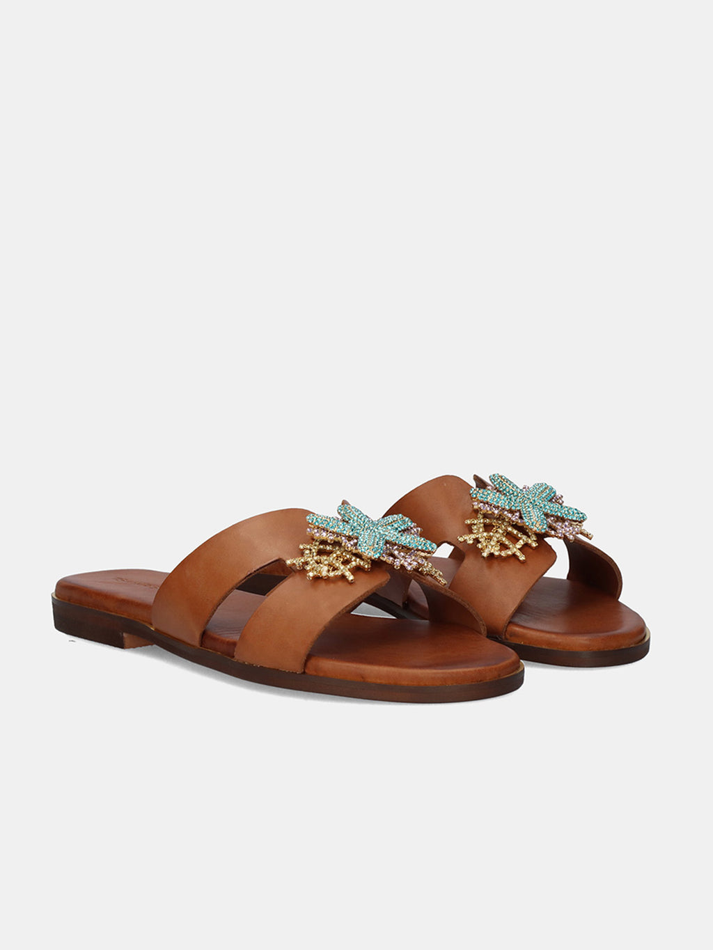 500 GOLDIE LEATHER BROWN