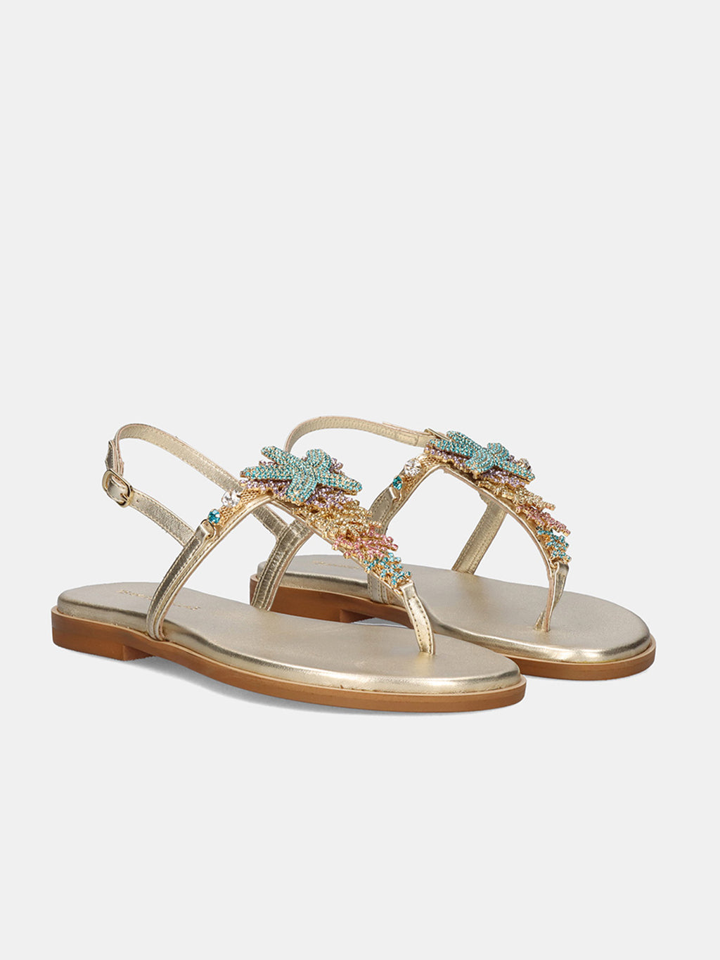 522 LORIS LEATHER GOLD