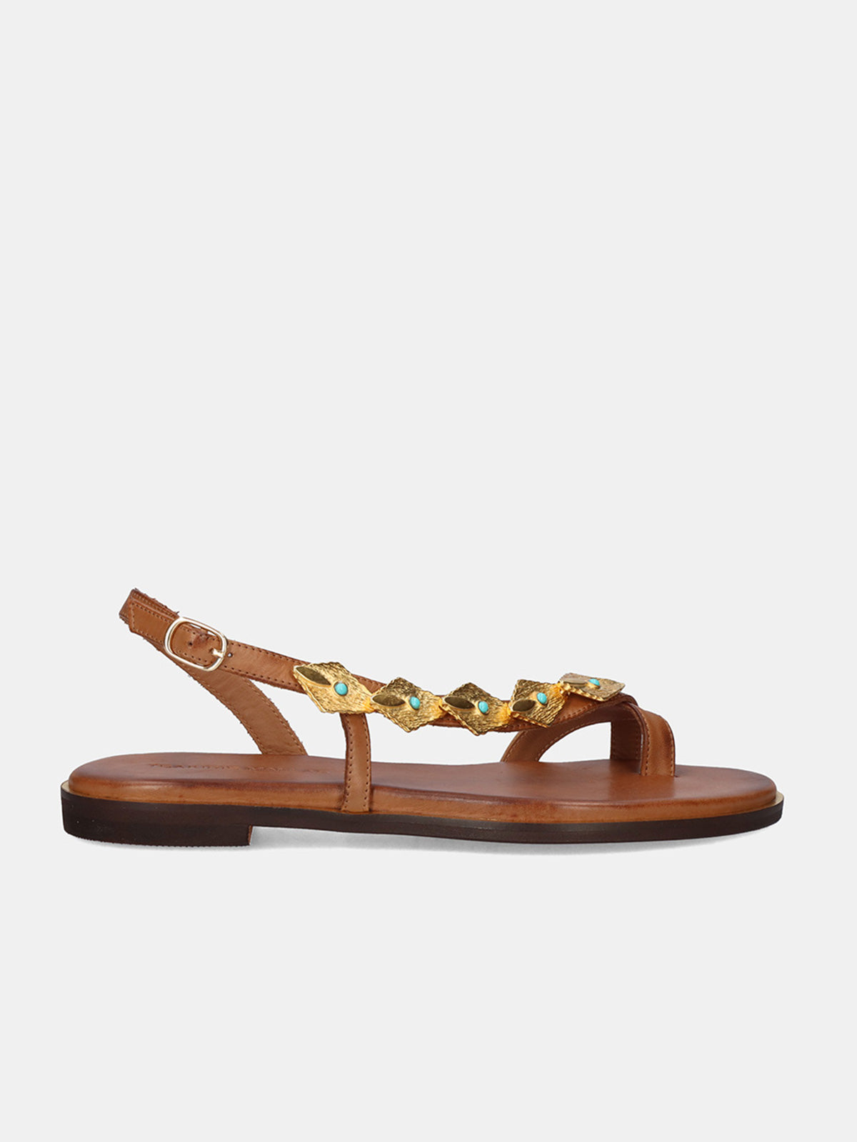 554 GOLDIE LEATHER BROWN