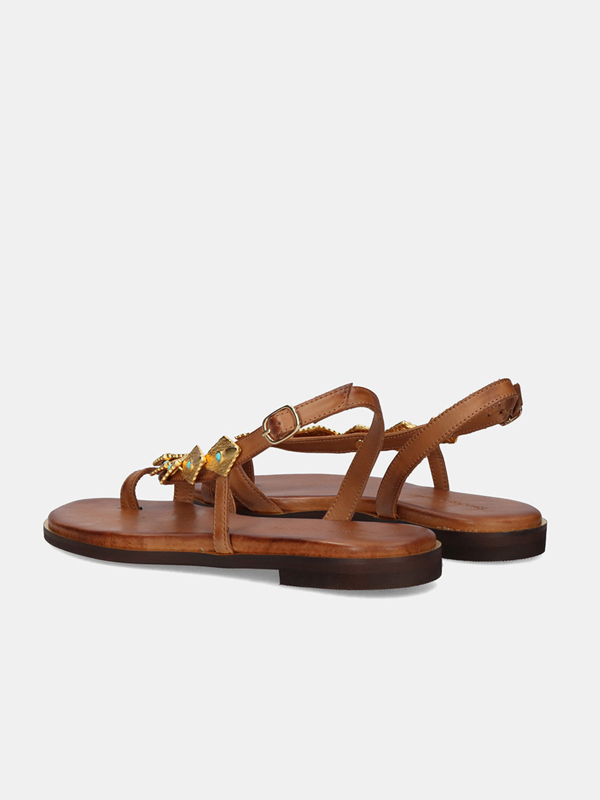 554 GOLDIE LEATHER BROWN