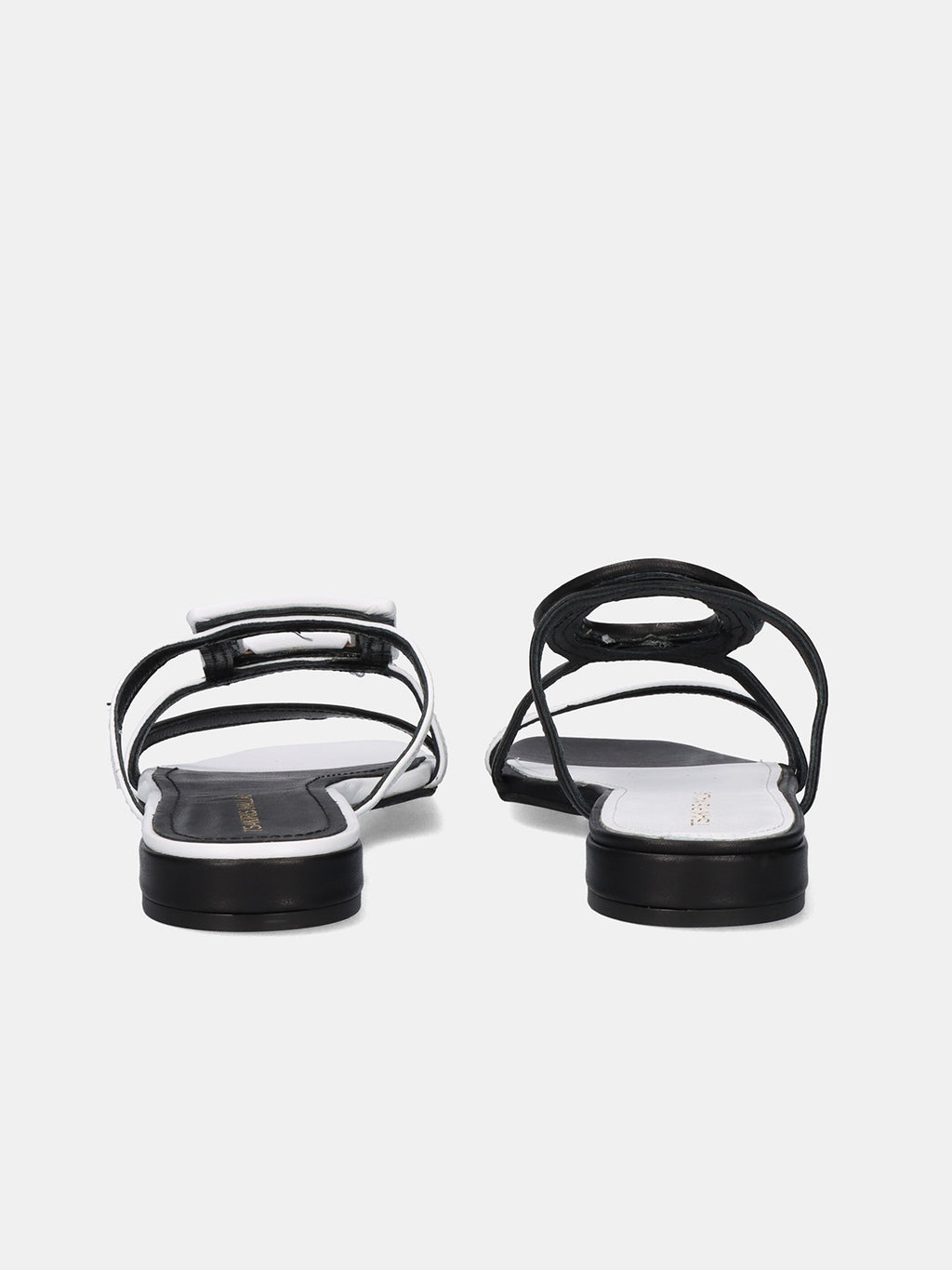 580 FEDRA LEATHER BLACK WHITE