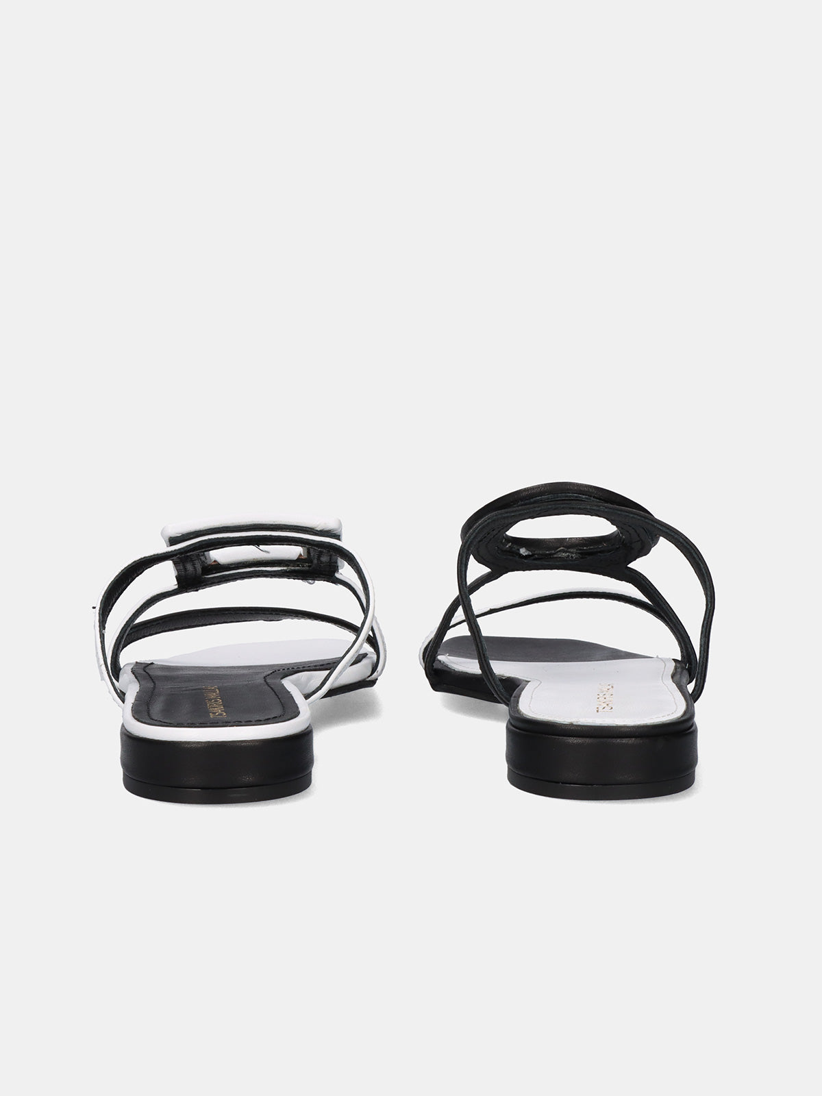 580 FEDRA LEATHER BLACK WHITE