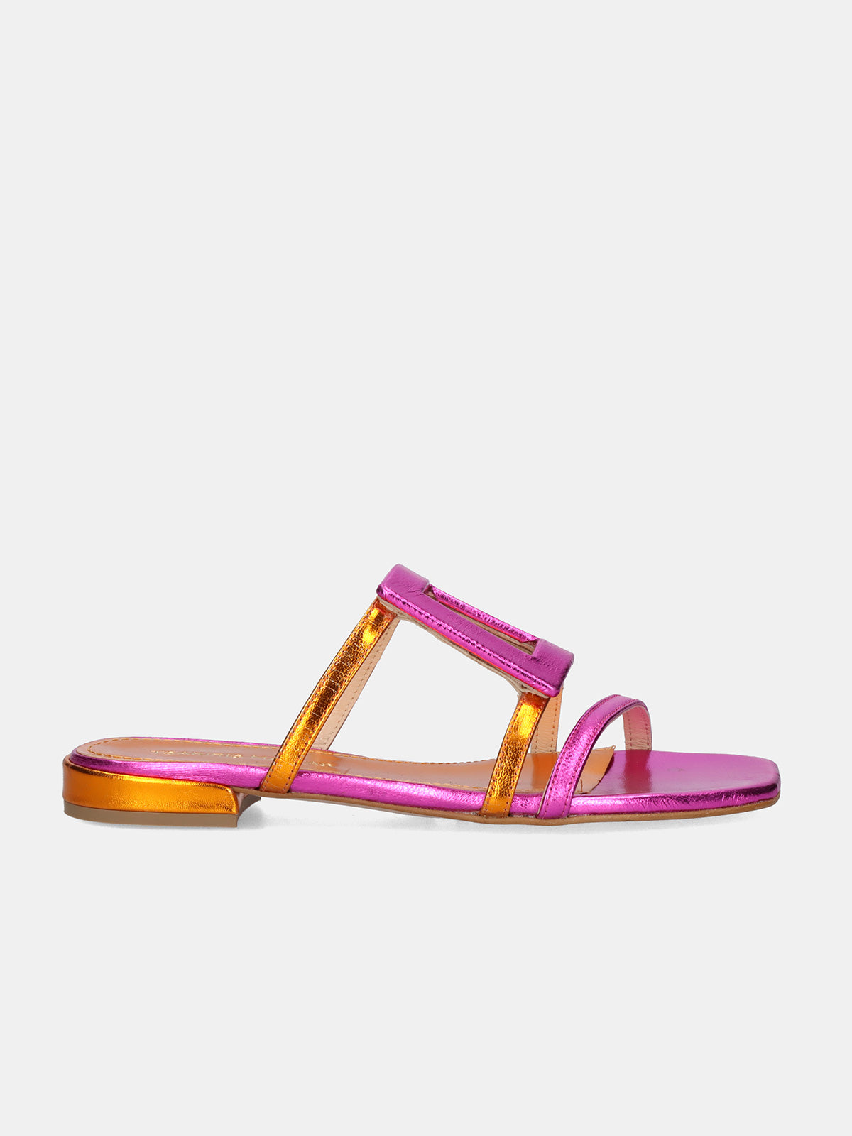 580 FEDRA LEATHER FUXIA ORNG