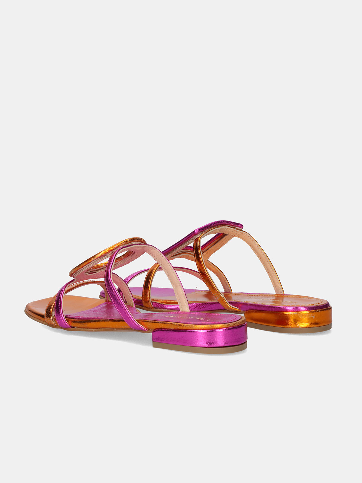 580 FEDRA LEATHER FUXIA ORNG