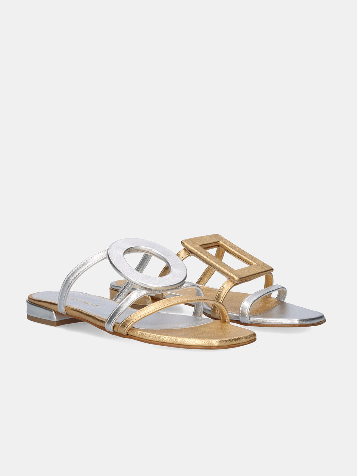 580 FEDRA LEATHER SILVER GOLD