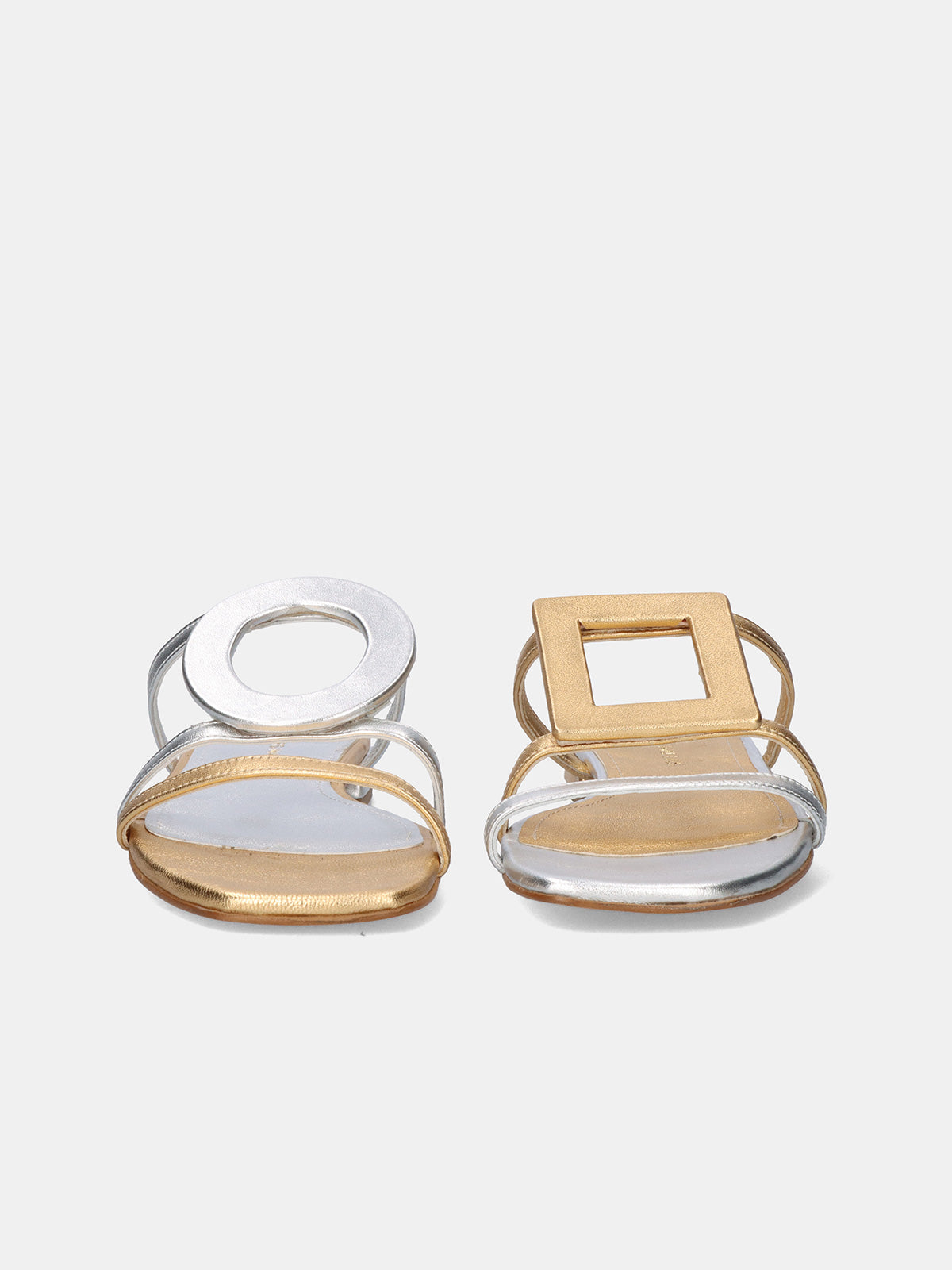 580 FEDRA LEATHER SILVER GOLD