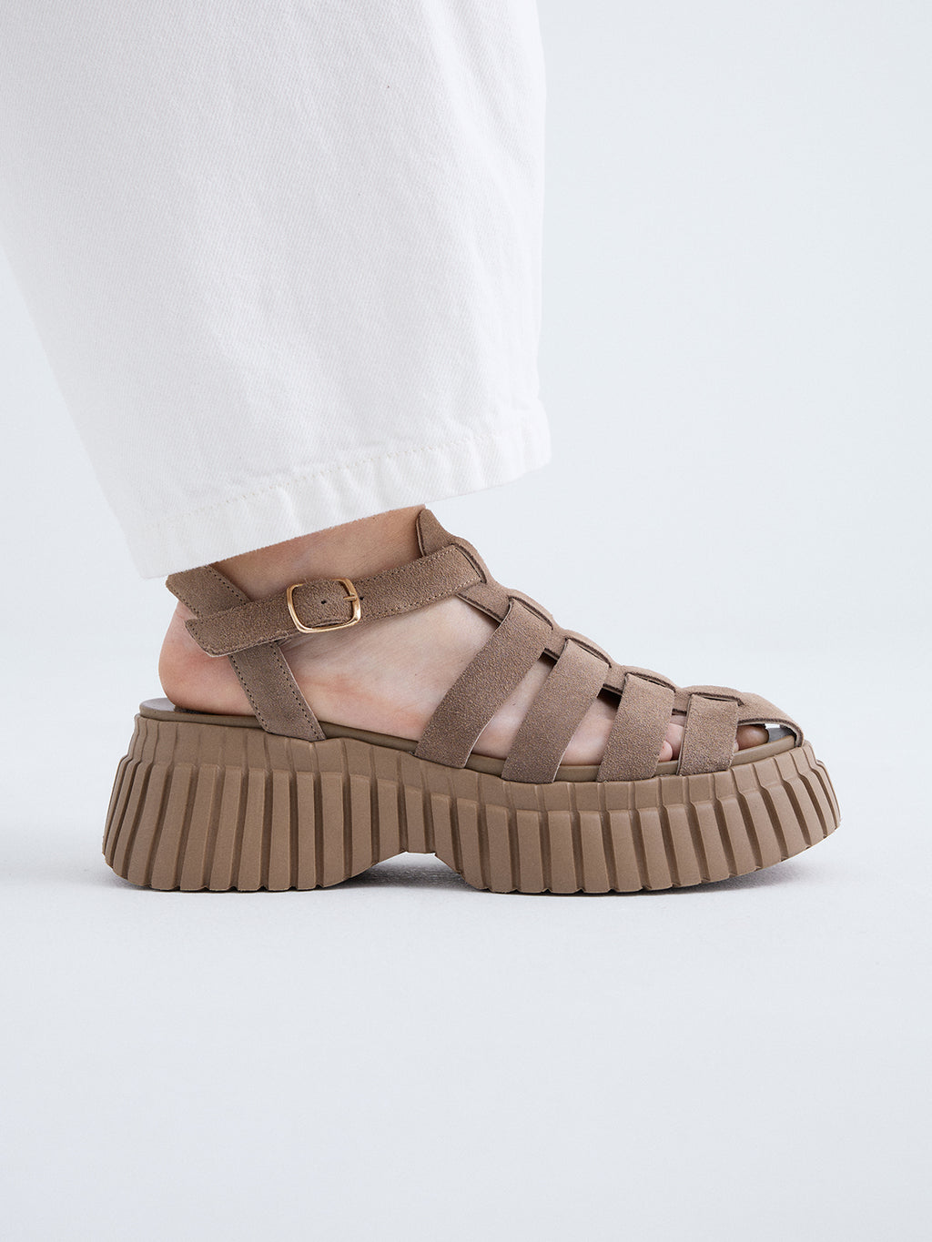 591 MAGGIE SUEDE TAUPE
