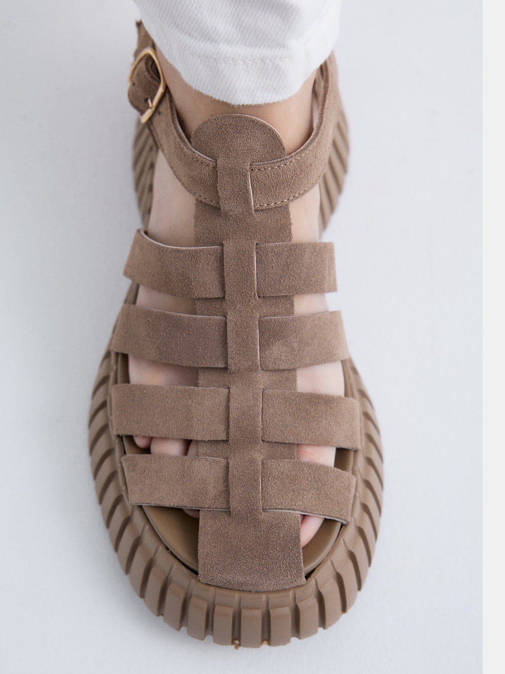 591 MAGGIE SUEDE TAUPE