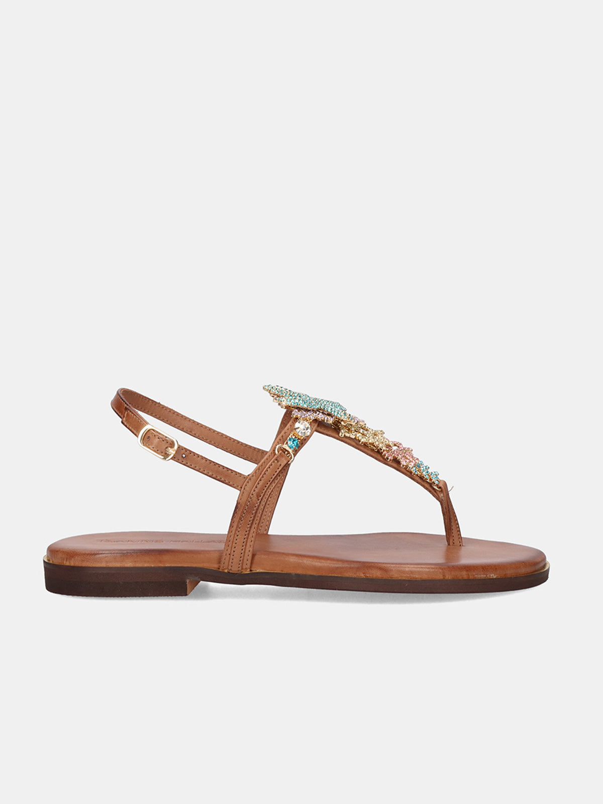 598 GOLDIE LEATHER BROWN