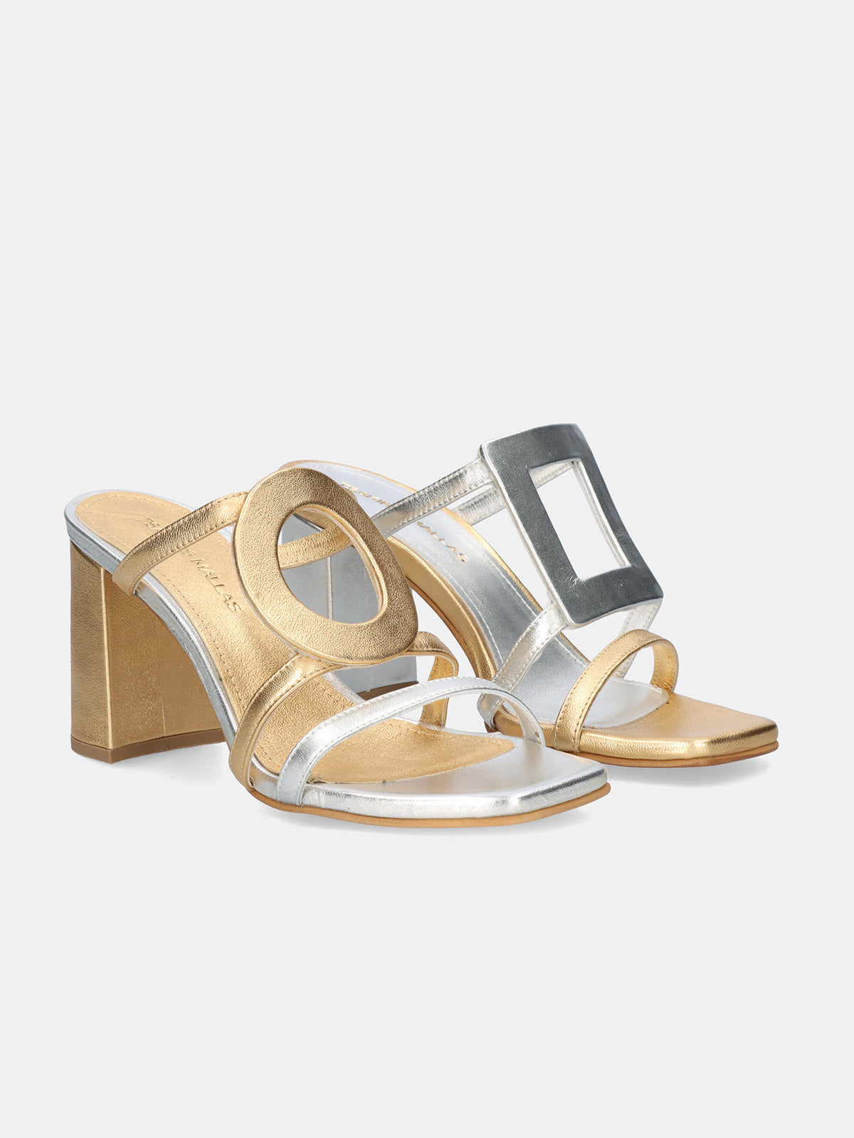 599 BRUNA LEATHER SILVER GOLD