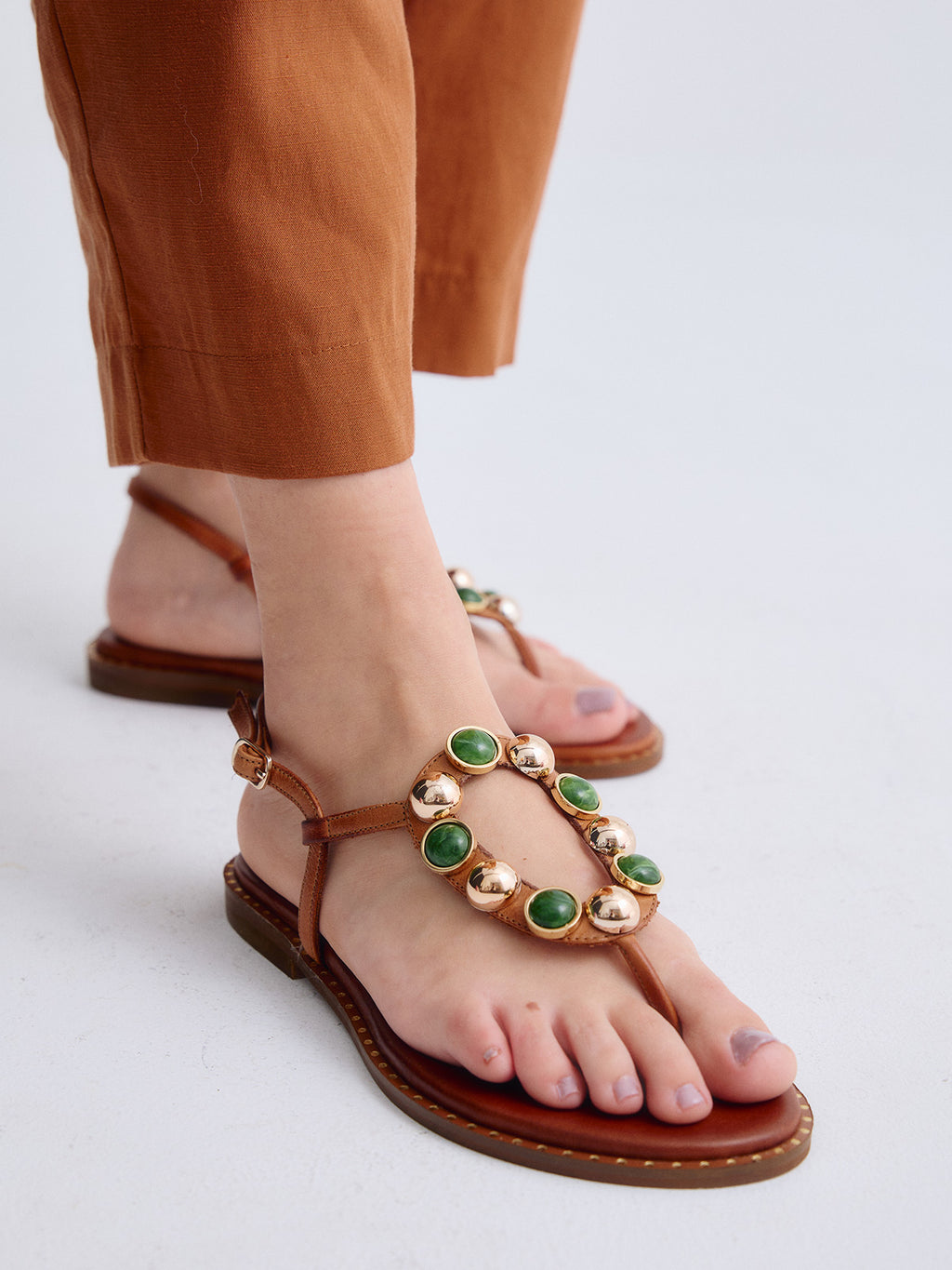 647 IRENE LEATHER TAN