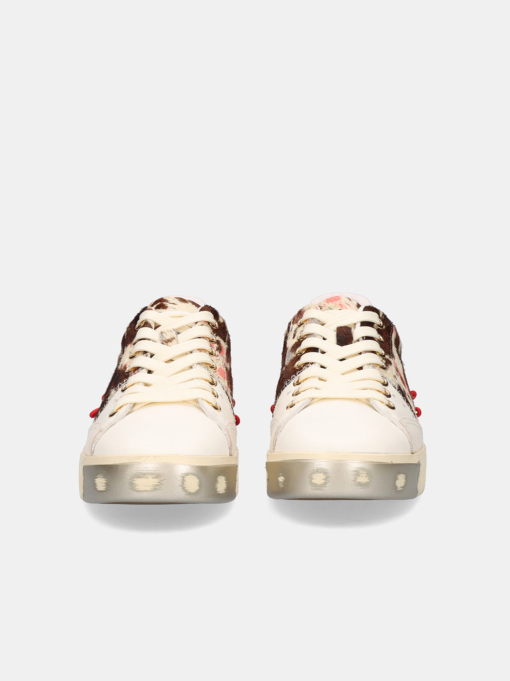 705-1 LEATHER WHITE BRWN